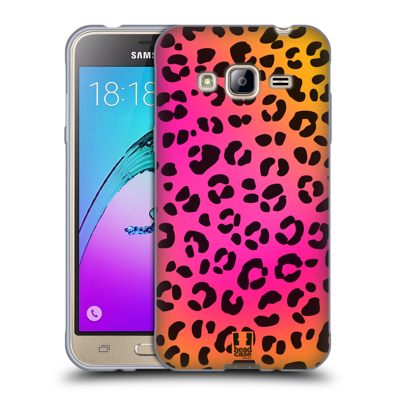 HEAD CASE silikonový obal na mobil Samsung Galaxy J3, J3 2016 vzor Divočina zvíře růžový leopard
