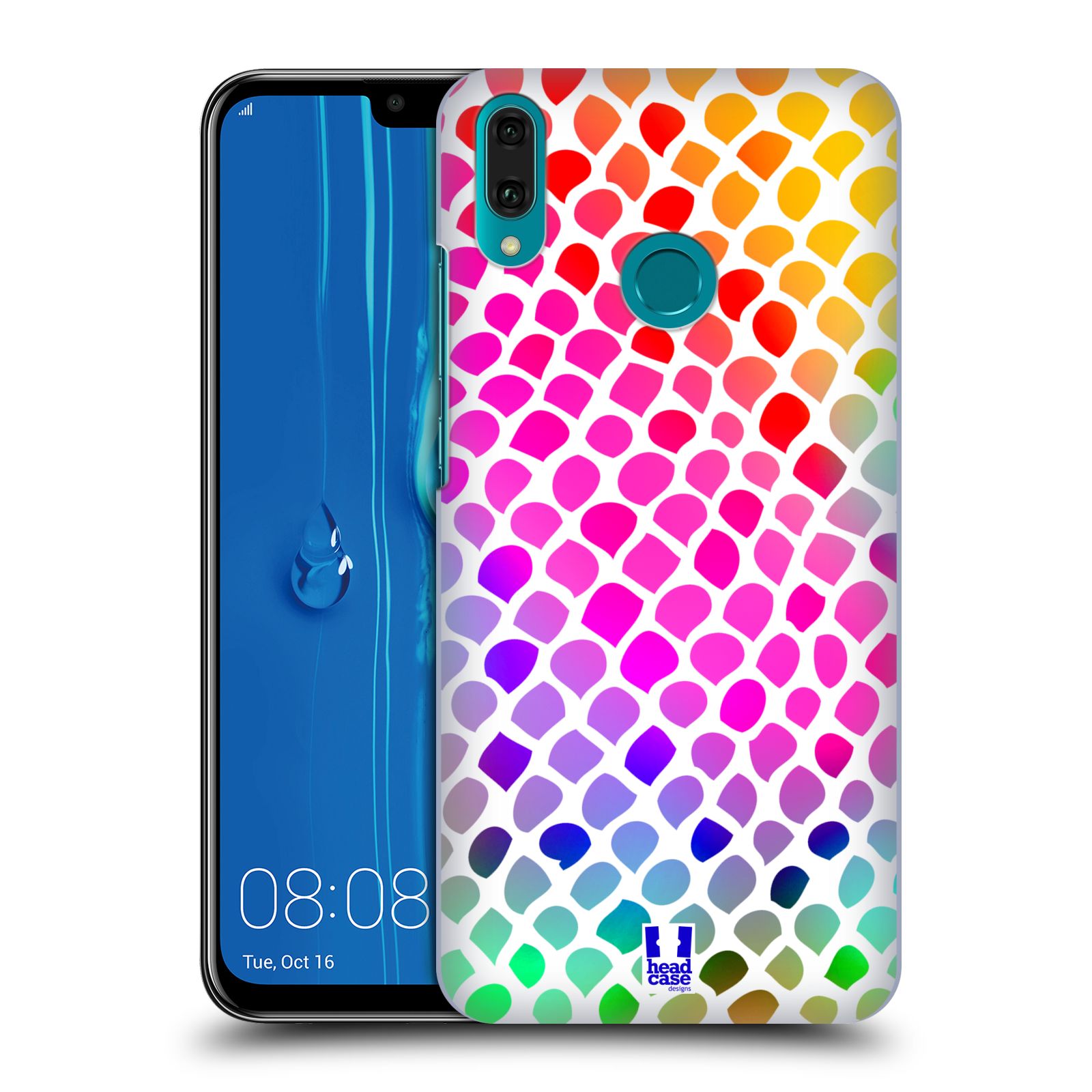 Pouzdro na mobil Huawei Y9 2019 - HEAD CASE - vzor Divočina zvíře  duhový had