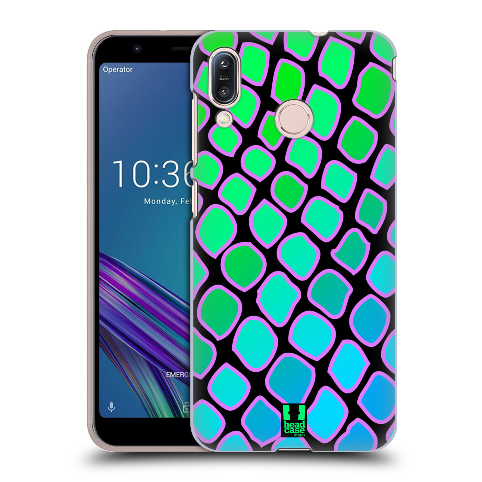 Pouzdro na mobil Asus Zenfone Max M1 (ZB555KL) - HEAD CASE - vzor Divočina zvíře  modrý had