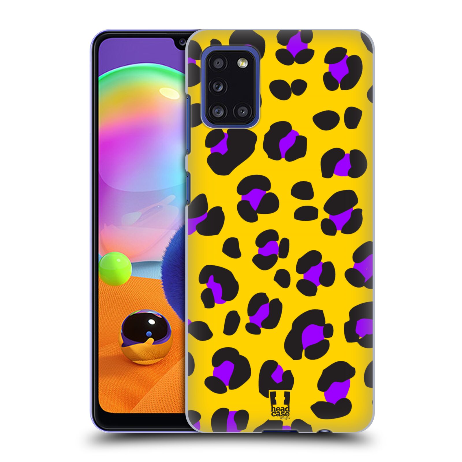 Zadní kryt na mobil Samsung Galaxy A31 vzor Divočina zvíře žlutý leopard
