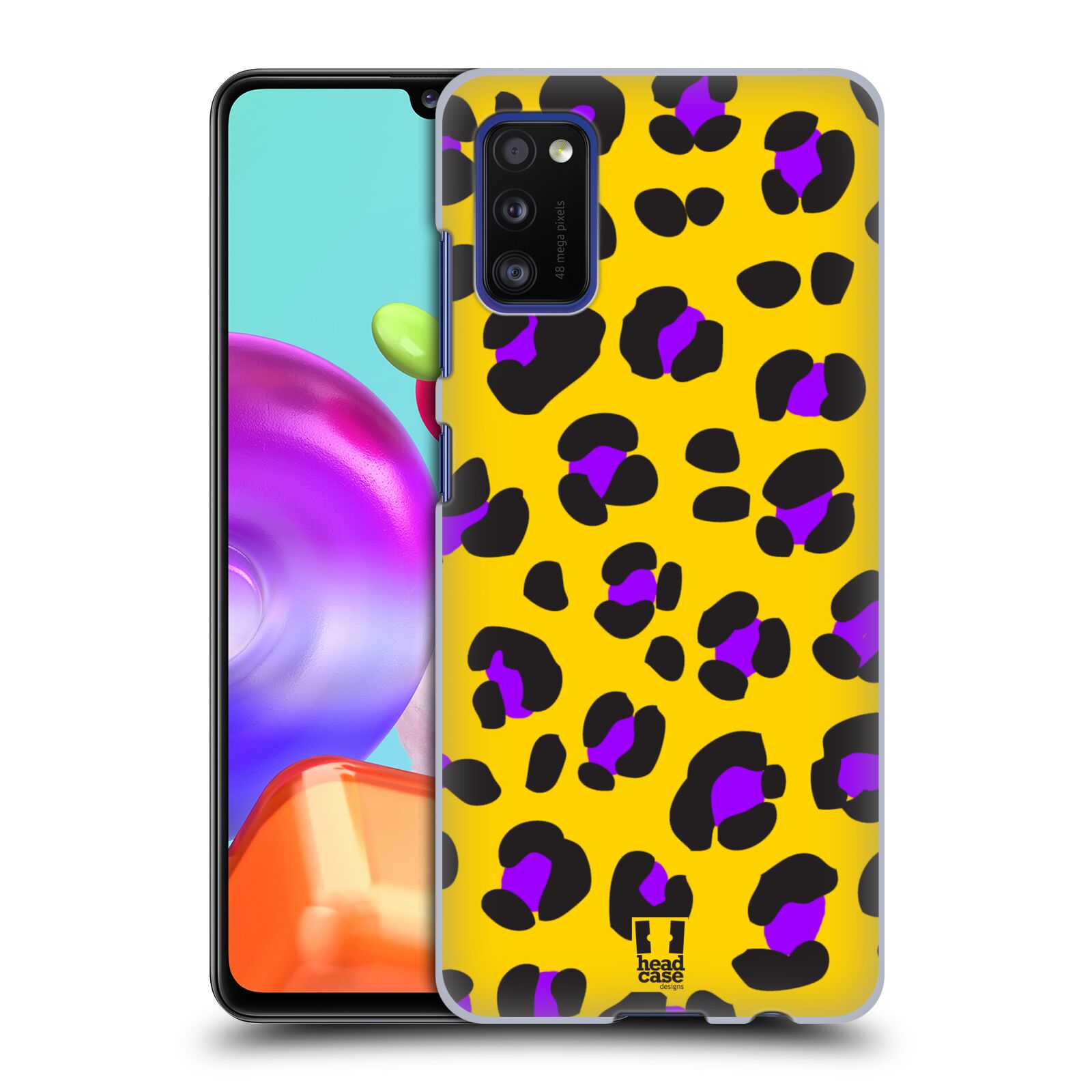 Zadní kryt na mobil Samsung Galaxy A41 vzor Divočina zvíře žlutý leopard