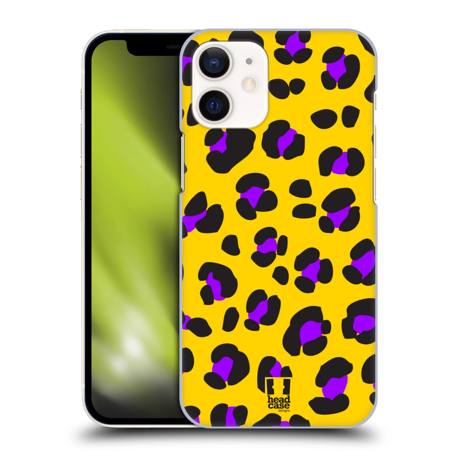 Plastový obal na mobil Apple Iphone 12 MINI vzor Divočina zvíře žlutý leopard
