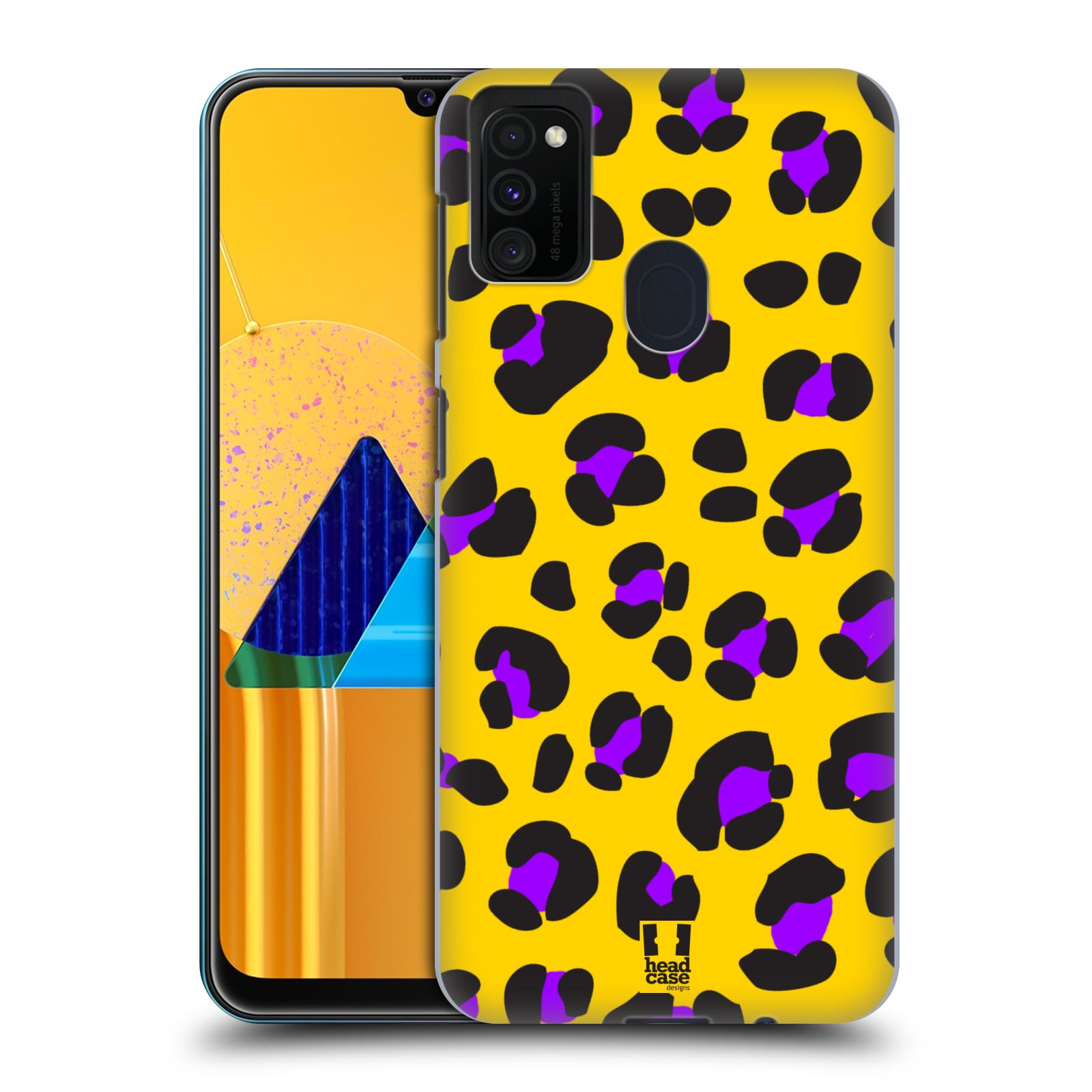 Zadní kryt na mobil Samsung Galaxy M21 vzor Divočina zvíře žlutý leopard