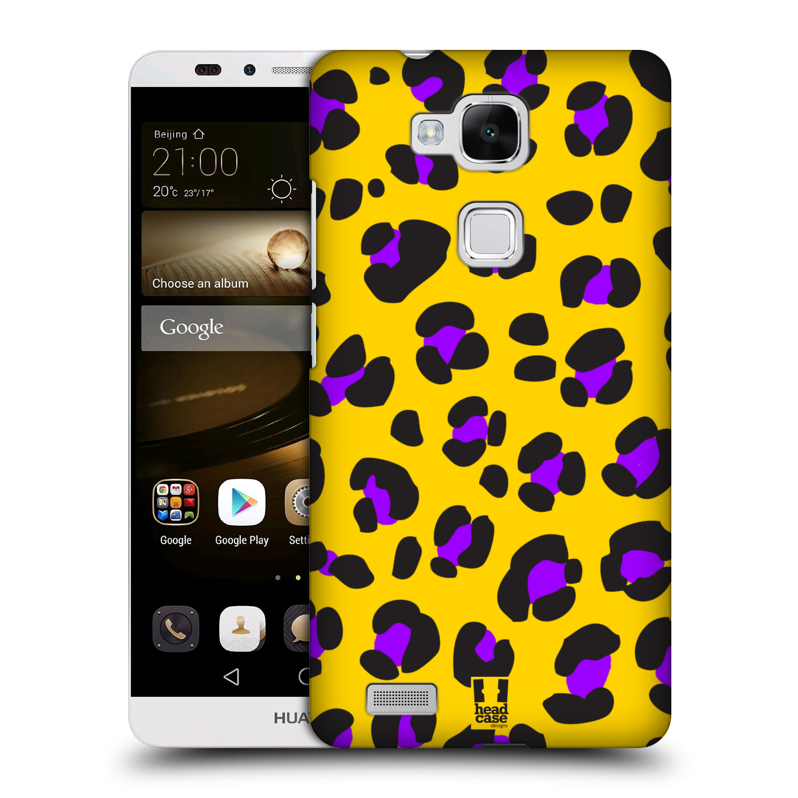 HEAD CASE plastový obal na mobil Huawei Mate 7 vzor Divočina zvíře žlutý leopard