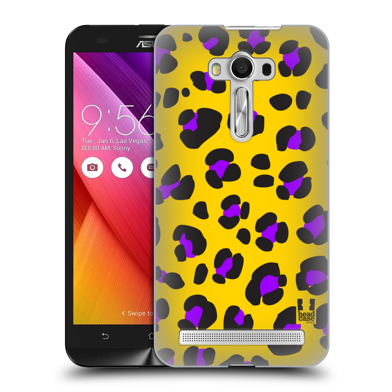 HEAD CASE plastový obal na mobil Asus Zenfone 2 LASER (5,5 displej ZE550KL) vzor Divočina zvíře žlutý leopard