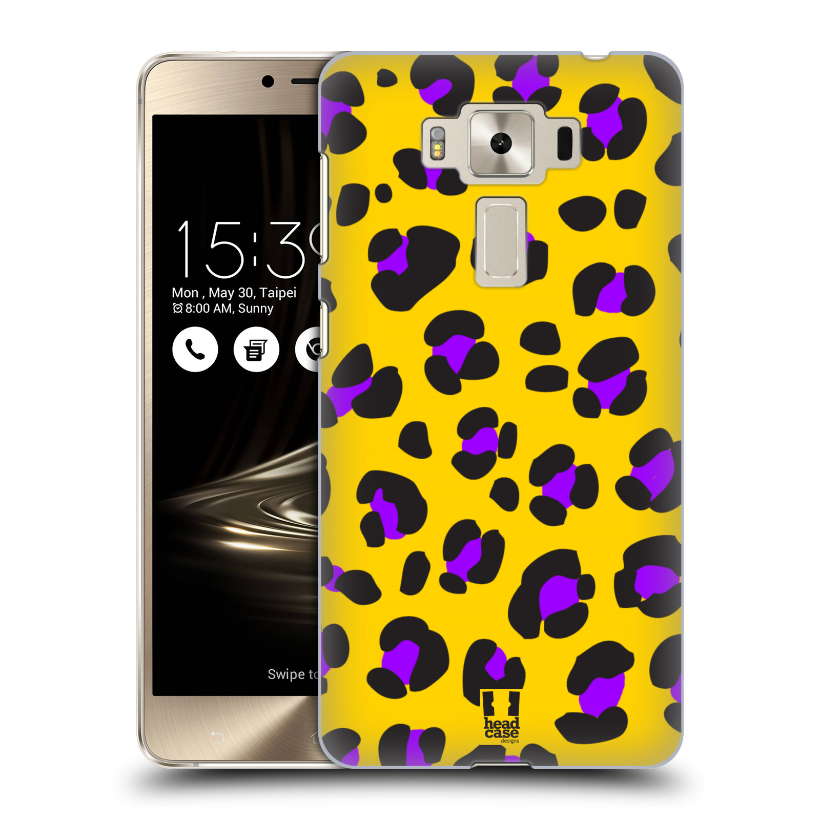 HEAD CASE plastový obal na mobil Asus Zenfone 3 DELUXE ZS550KL vzor Divočina zvíře žlutý leopard