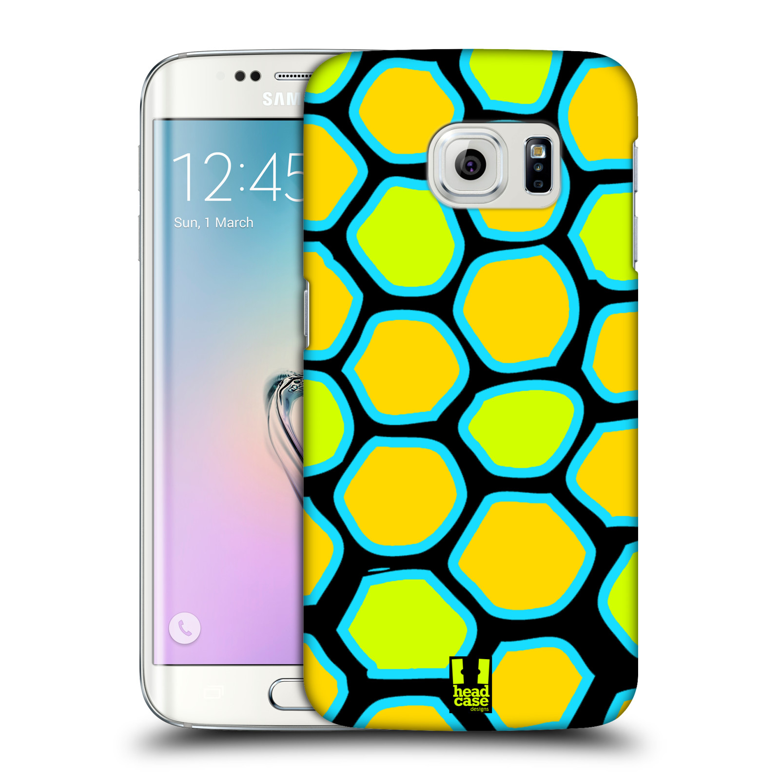 HEAD CASE plastový obal na mobil SAMSUNG Galaxy S6 EDGE (G9250, G925, G925F) vzor Divočina zvíře žlutý had