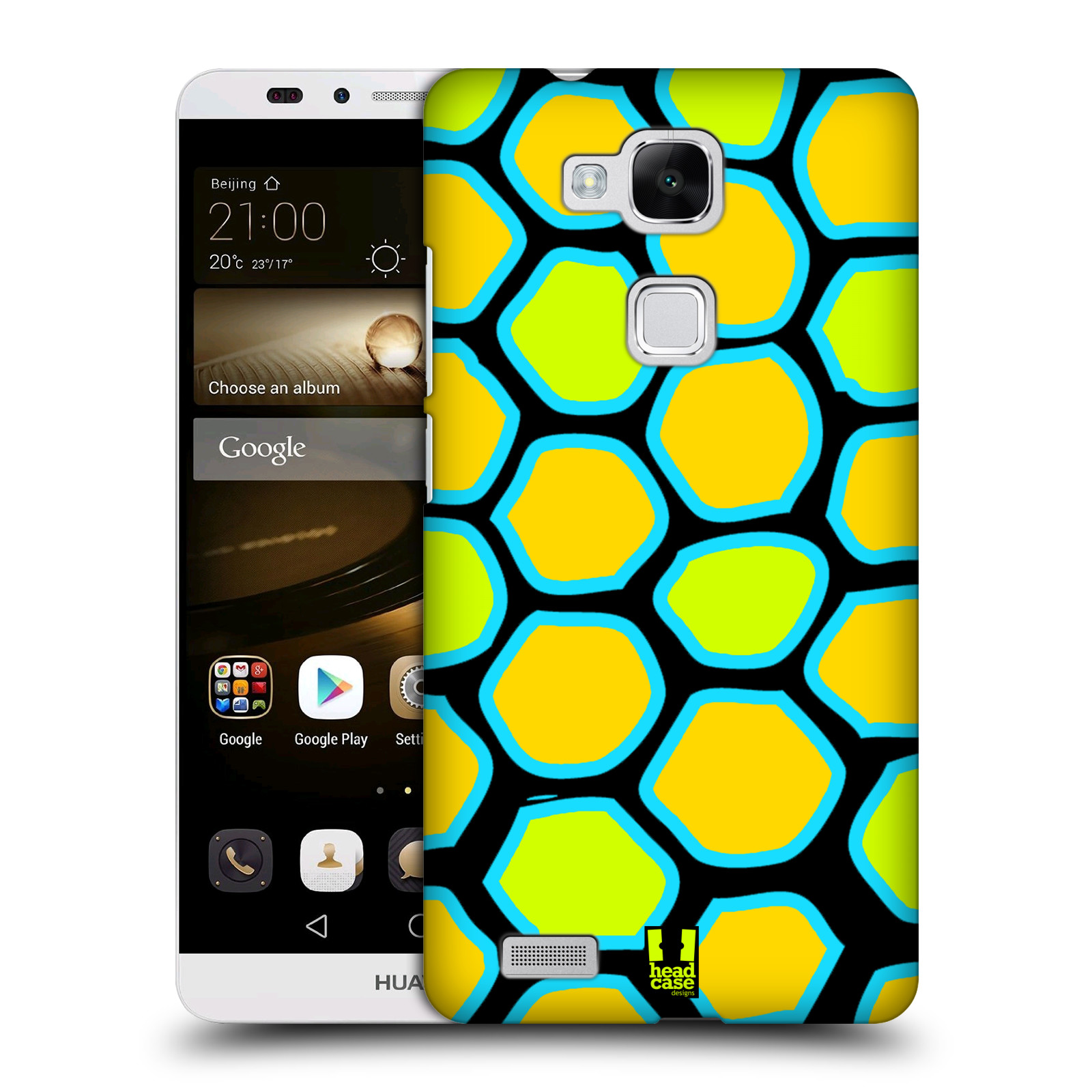 HEAD CASE plastový obal na mobil Huawei Mate 7 vzor Divočina zvíře žlutý had
