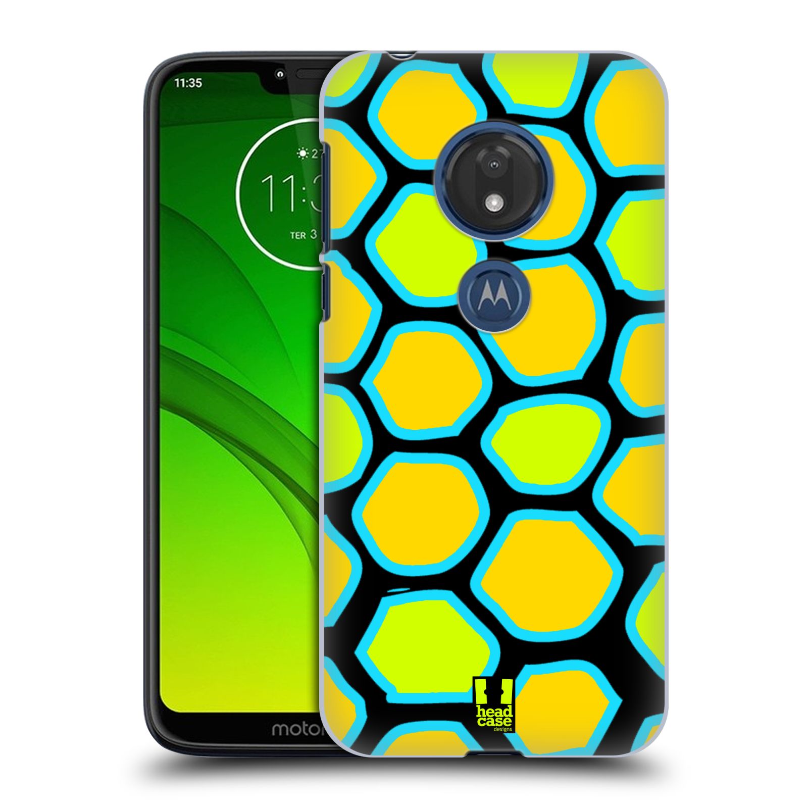 Pouzdro na mobil Motorola Moto G7 Play vzor Divočina zvíře žlutý had