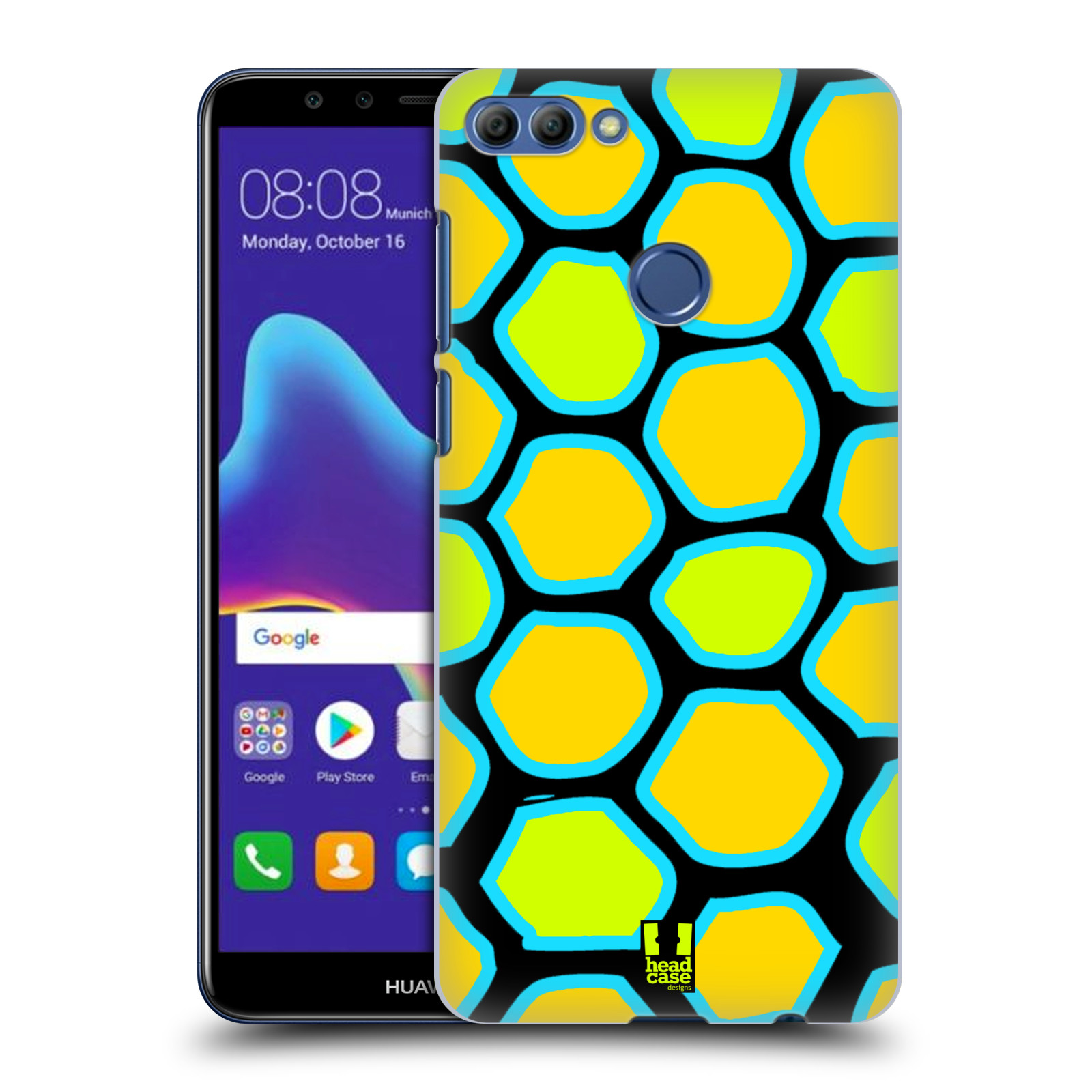 HEAD CASE plastový obal na mobil Huawei Y9 2018 vzor Divočina zvíře žlutý had