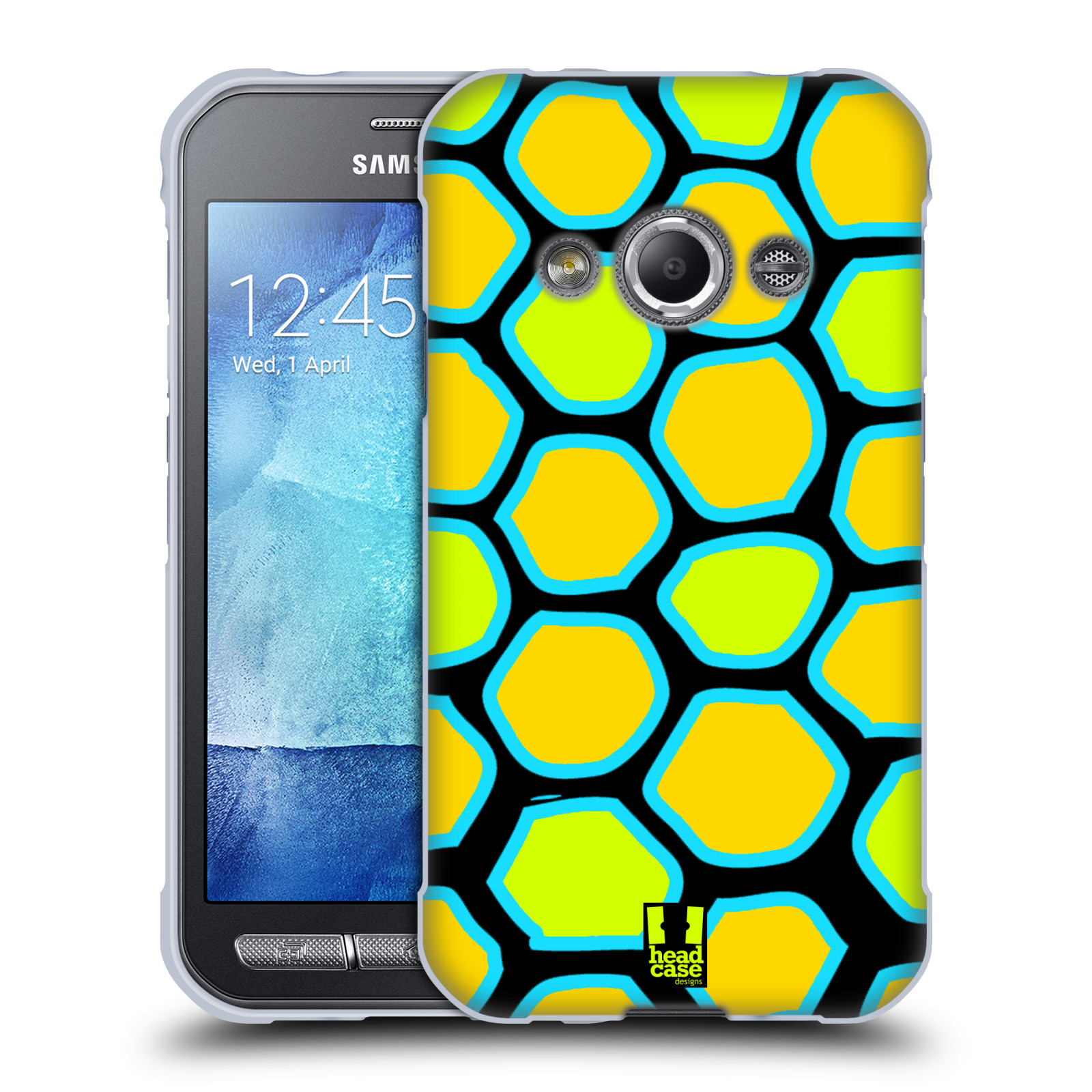 HEAD CASE silikonový obal na mobil Samsung Galaxy Xcover 3 vzor Divočina zvíře žlutý had
