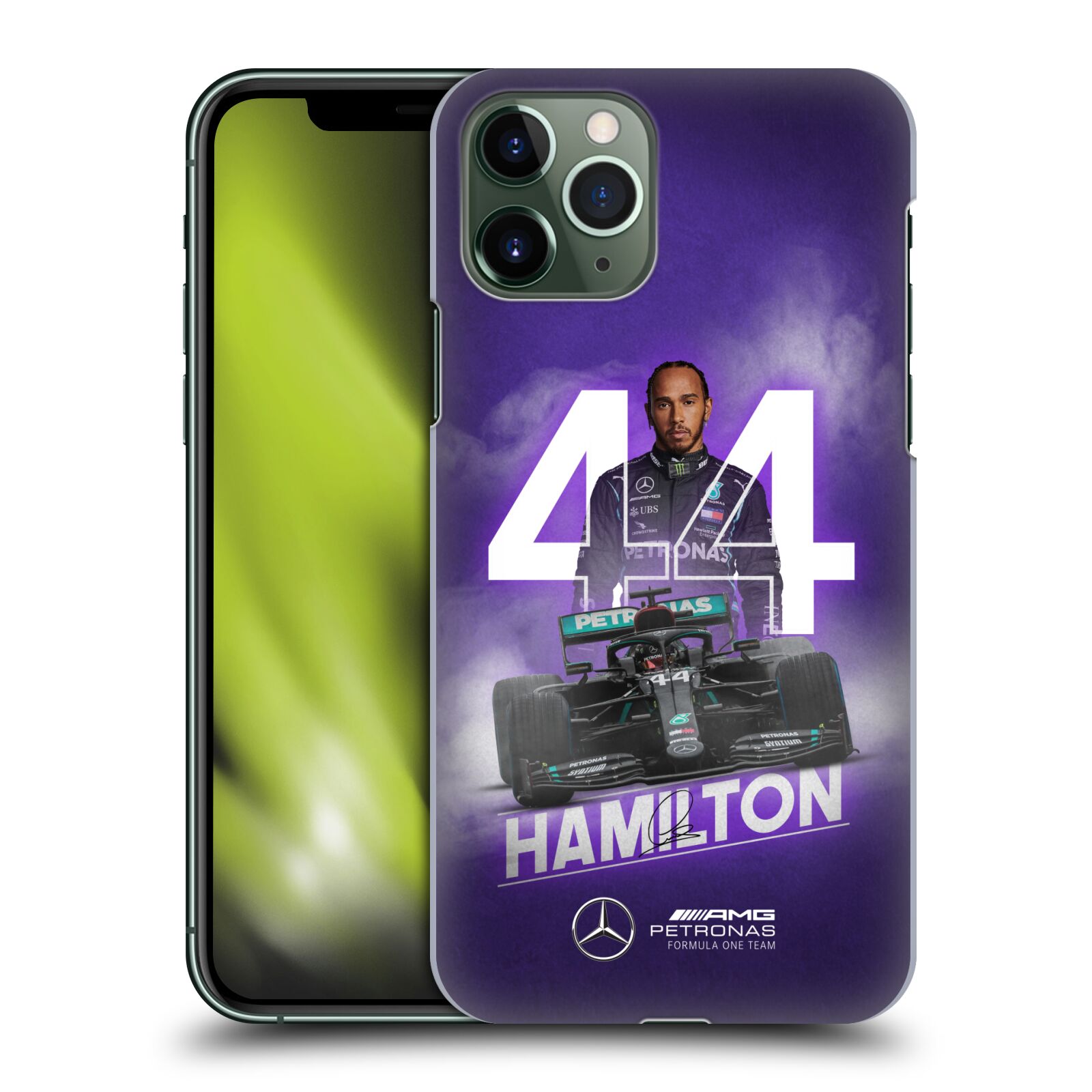 Zadní obal pro mobil Apple Iphone 11 PRO - HEAD CASE - Formule 1 - Mercedes Lewis Hamilton