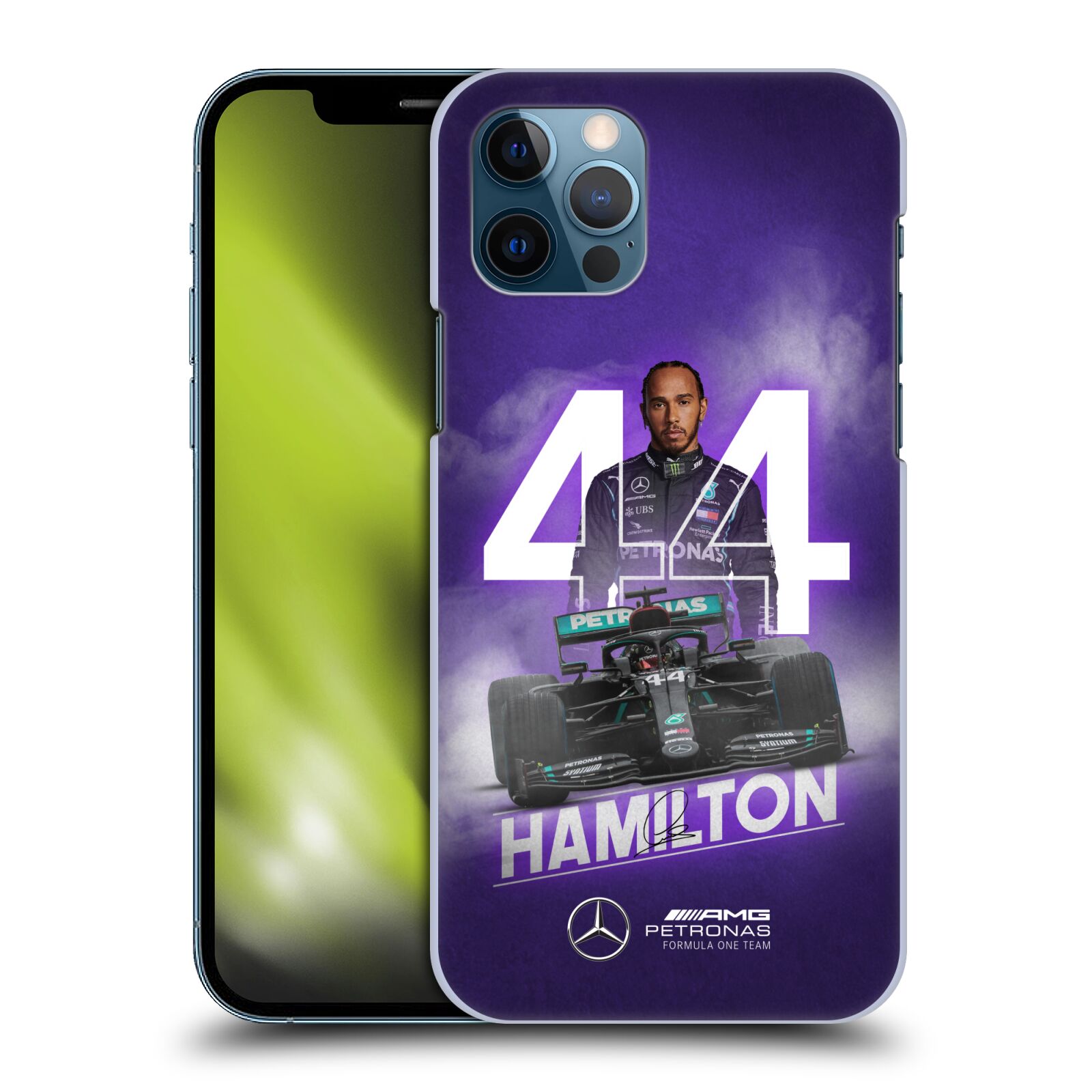 Zadní obal pro mobil Apple iPhone 12 / iPhone 12 Pro - HEAD CASE - Formule 1 - Mercedes Lewis Hamilton