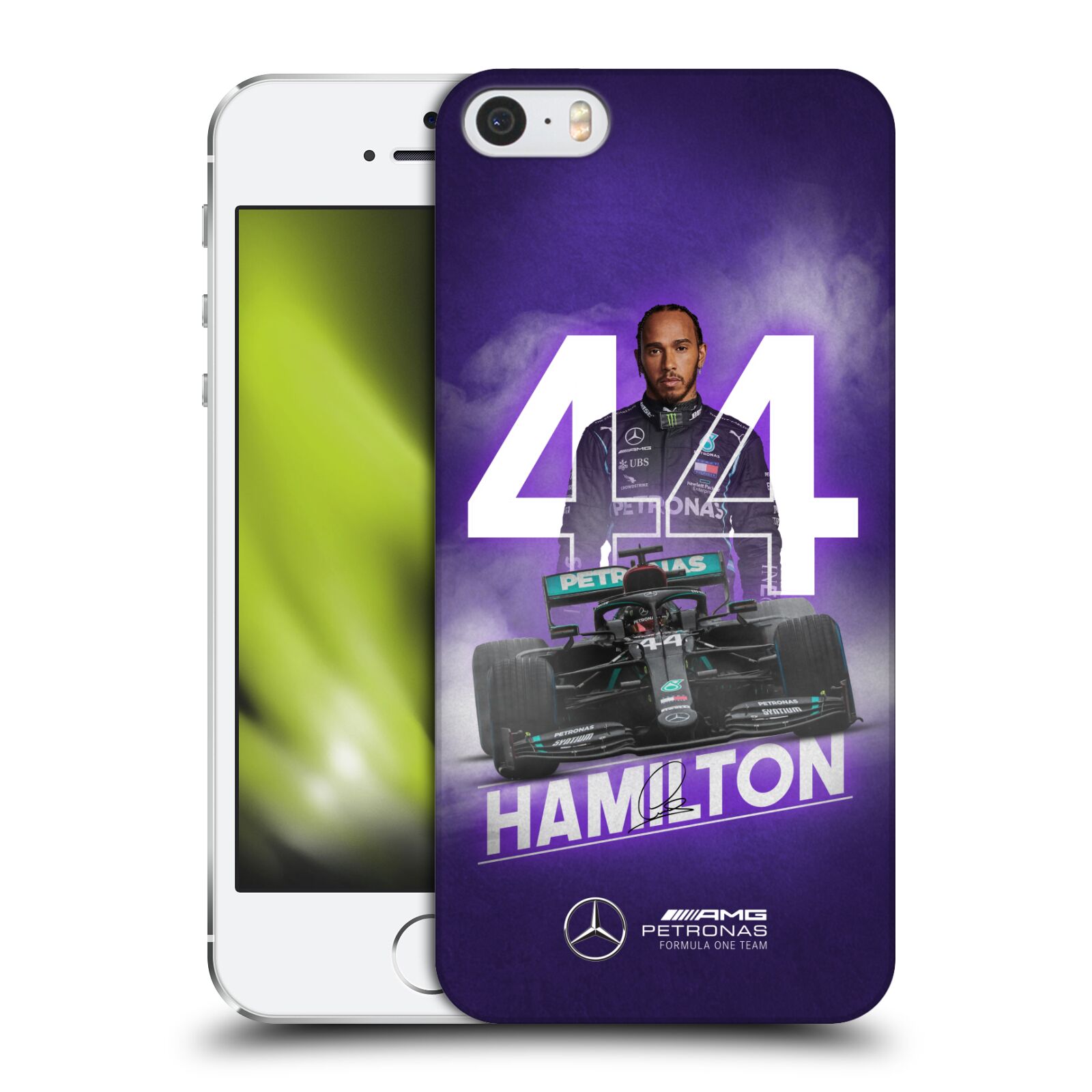 Zadní obal pro mobil Apple Iphone 5/5S/SE 2015 - HEAD CASE - Formule 1 - Mercedes Lewis Hamilton