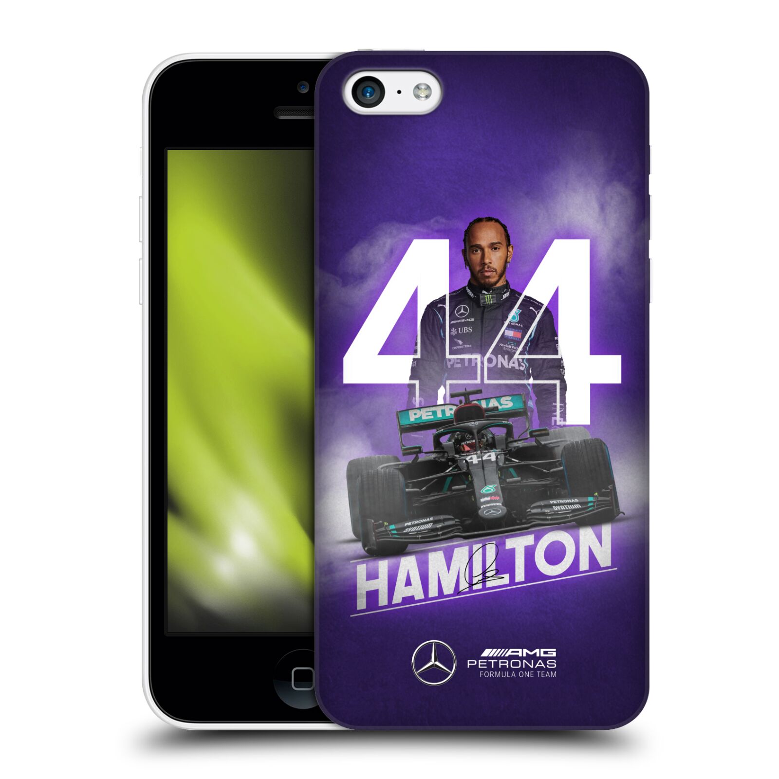 Zadní obal pro mobil Apple Iphone 5C - HEAD CASE - Formule 1 - Mercedes Lewis Hamilton