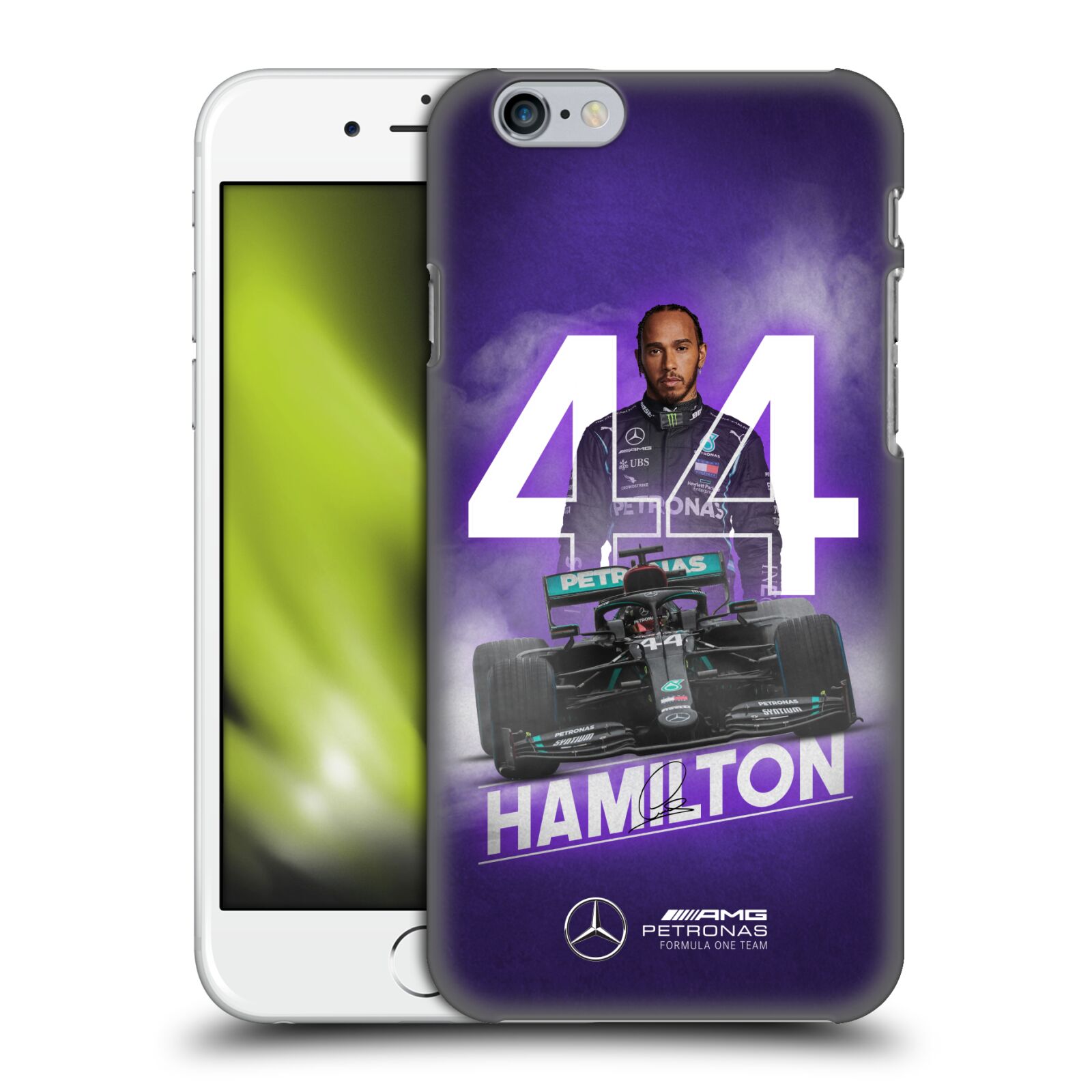 Zadní obal pro mobil Apple Iphone 6/6S - HEAD CASE - Formule 1 - Mercedes Lewis Hamilton