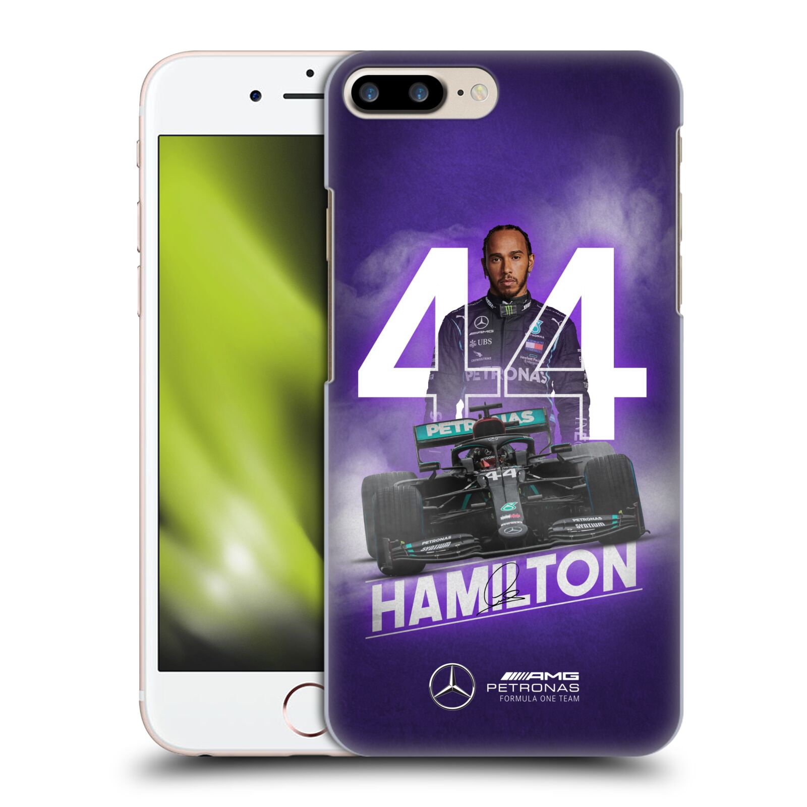 Zadní obal pro mobil Apple Iphone 7+ /  8+ - HEAD CASE - Formule 1 - Mercedes Lewis Hamilton