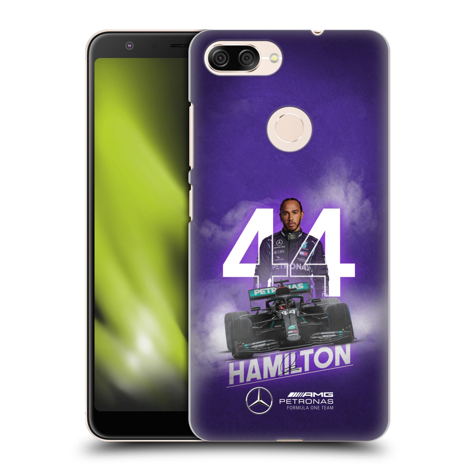 Zadní obal pro mobil Asus Zenfone Max Plus (M1) - HEAD CASE - Formule 1 - Mercedes Lewis Hamilton