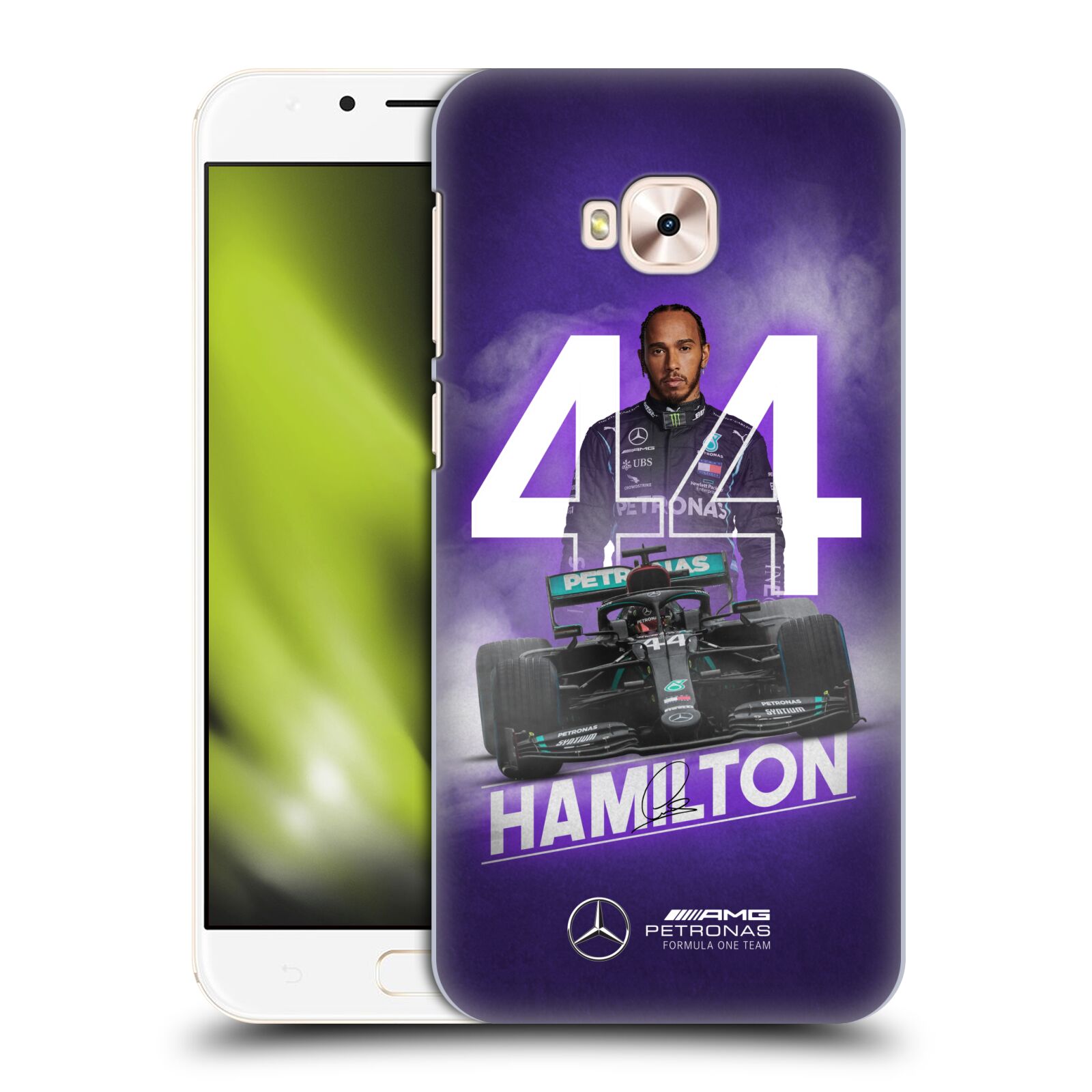 Zadní obal pro mobil Asus Zenfone 4 Selfie Pro ZD552KL - HEAD CASE - Formule 1 - Mercedes Lewis Hamilton