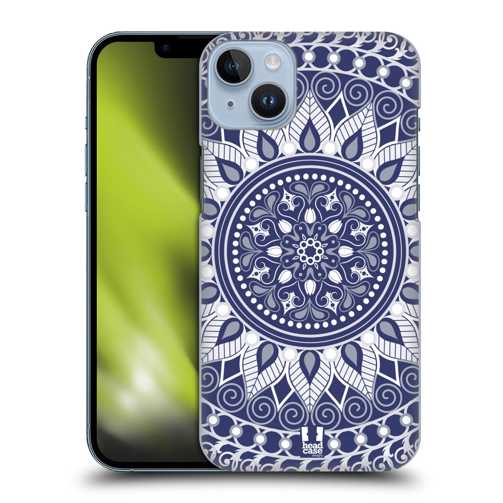 Zadní obal pro mobil Apple Iphone 14 PLUS - HEAD CASE - Modrá mandala