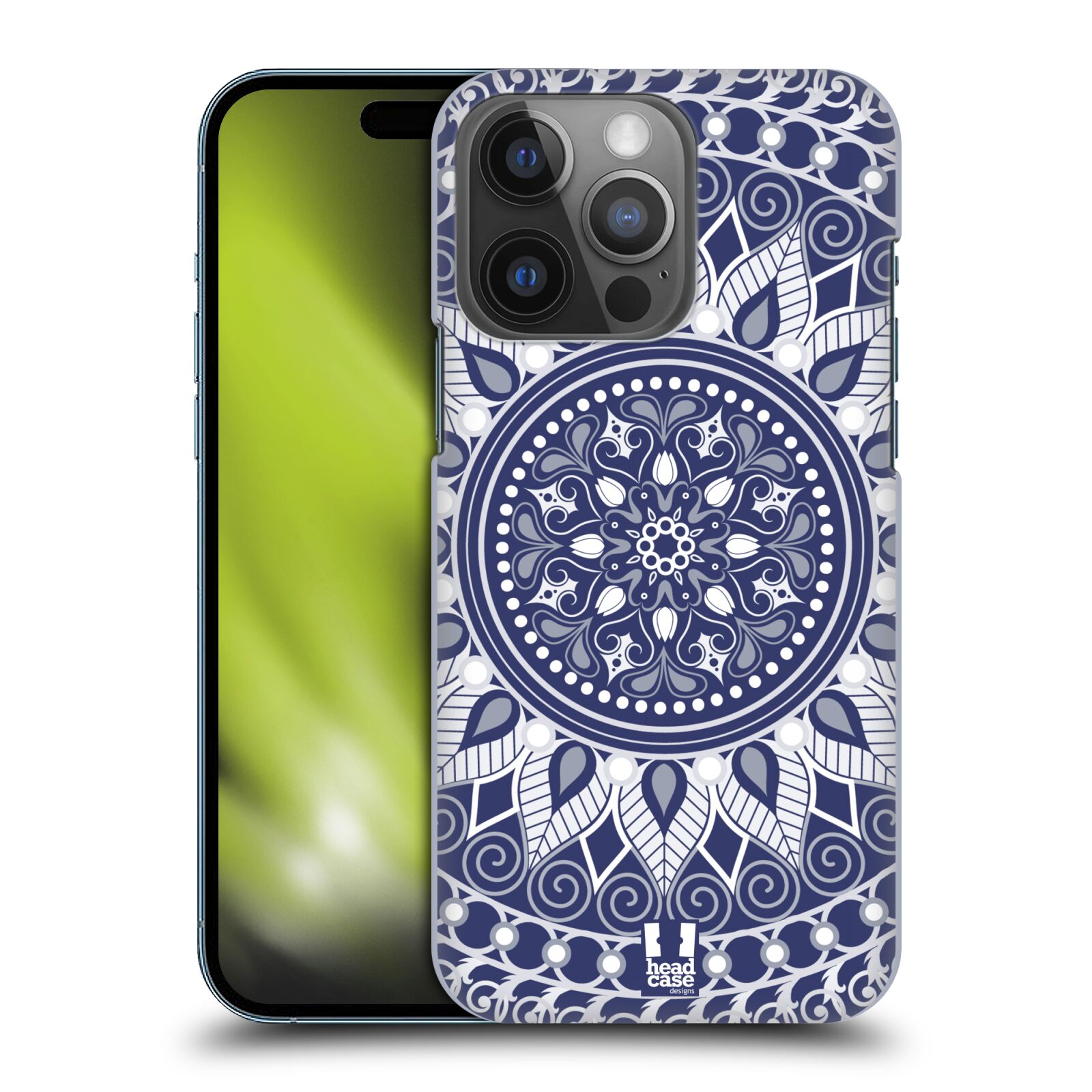 Zadní obal pro mobil Apple Iphone 14 PRO - HEAD CASE - Modrá mandala
