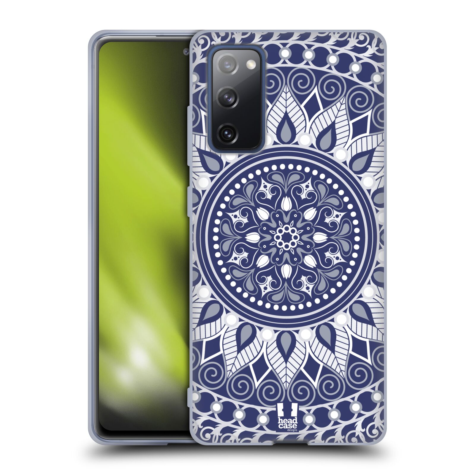 Plastový obal HEAD CASE na mobil Samsung Galaxy S20 FE / S20 FE 5G vzor Indie Mandala slunce barevný motiv MODRÁ