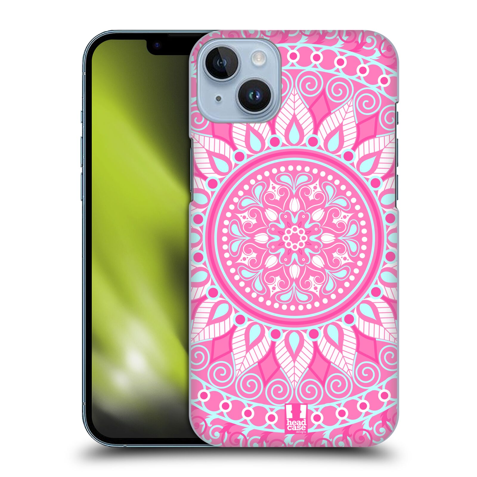 Zadní obal pro mobil Apple Iphone 14 PLUS - HEAD CASE - Růžová Mandala