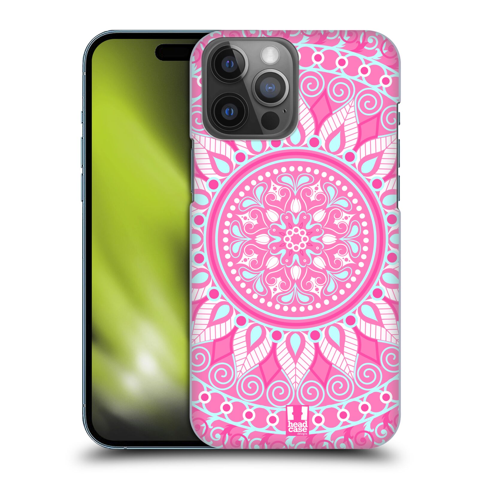 Zadní obal pro mobil Apple Iphone 14 PRO MAX - HEAD CASE - Růžová Mandala