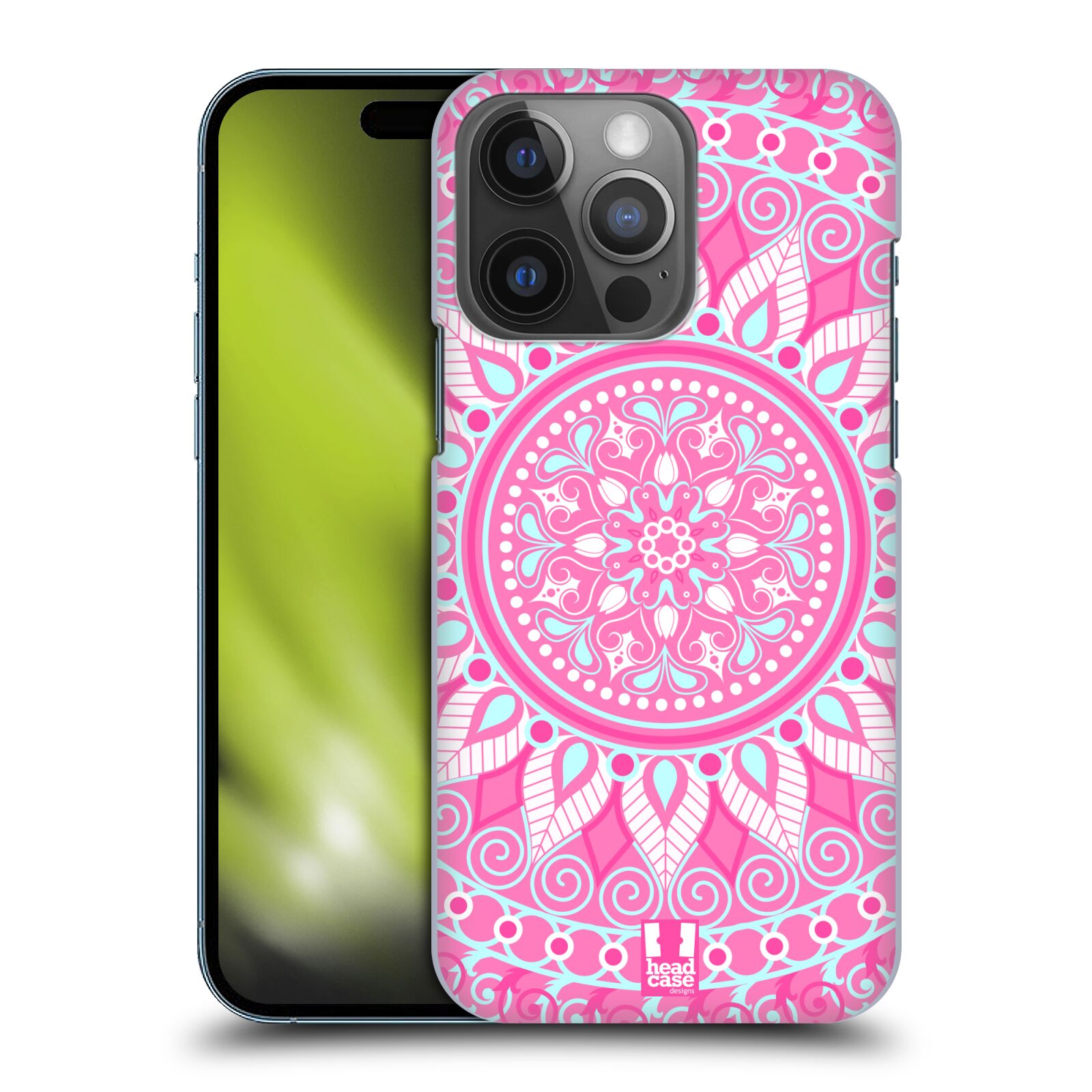 Zadní obal pro mobil Apple Iphone 14 PRO - HEAD CASE - Růžová Mandala