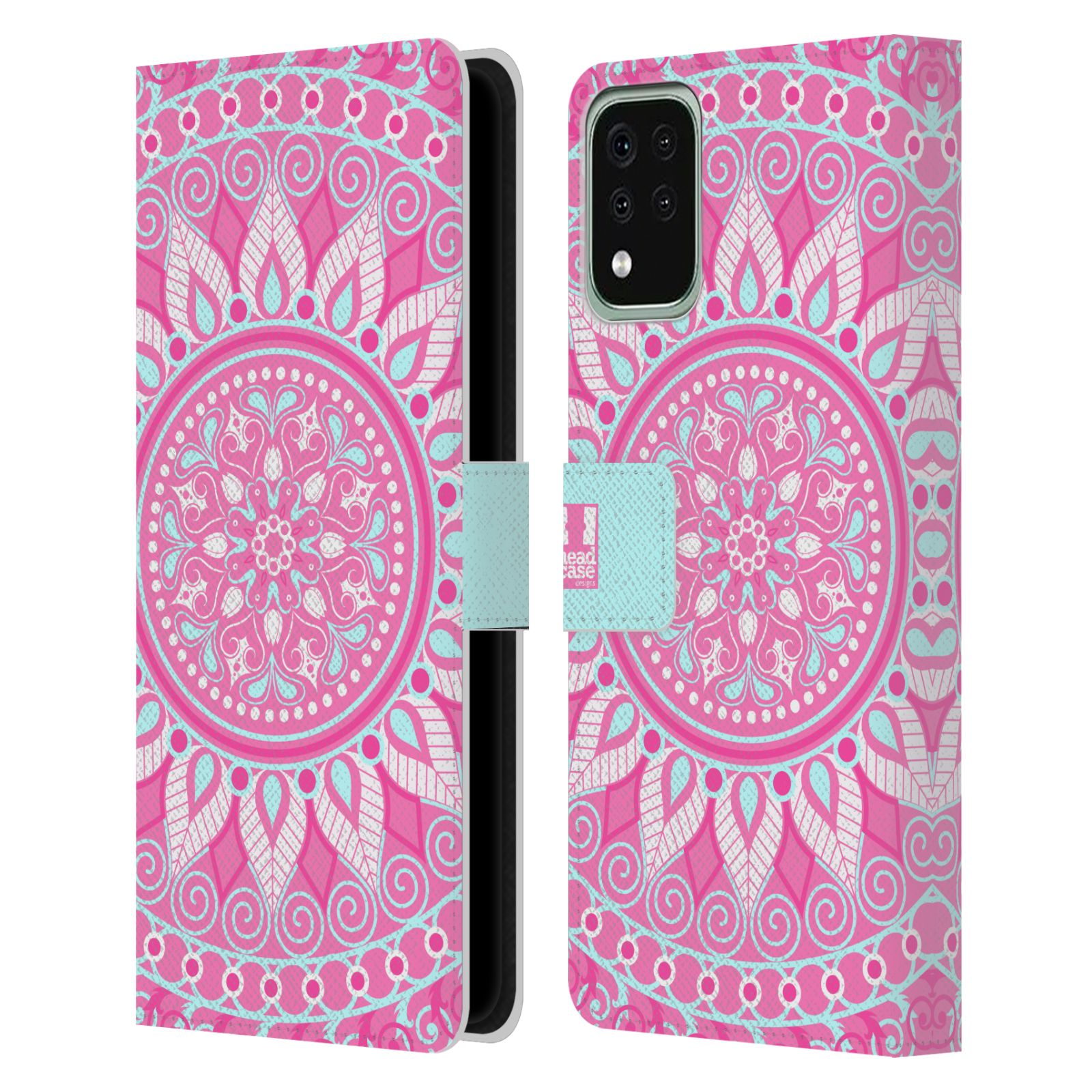 Pouzdro na mobil LG K42 / K52 / K62 - HEAD CASE - Mandala růžová