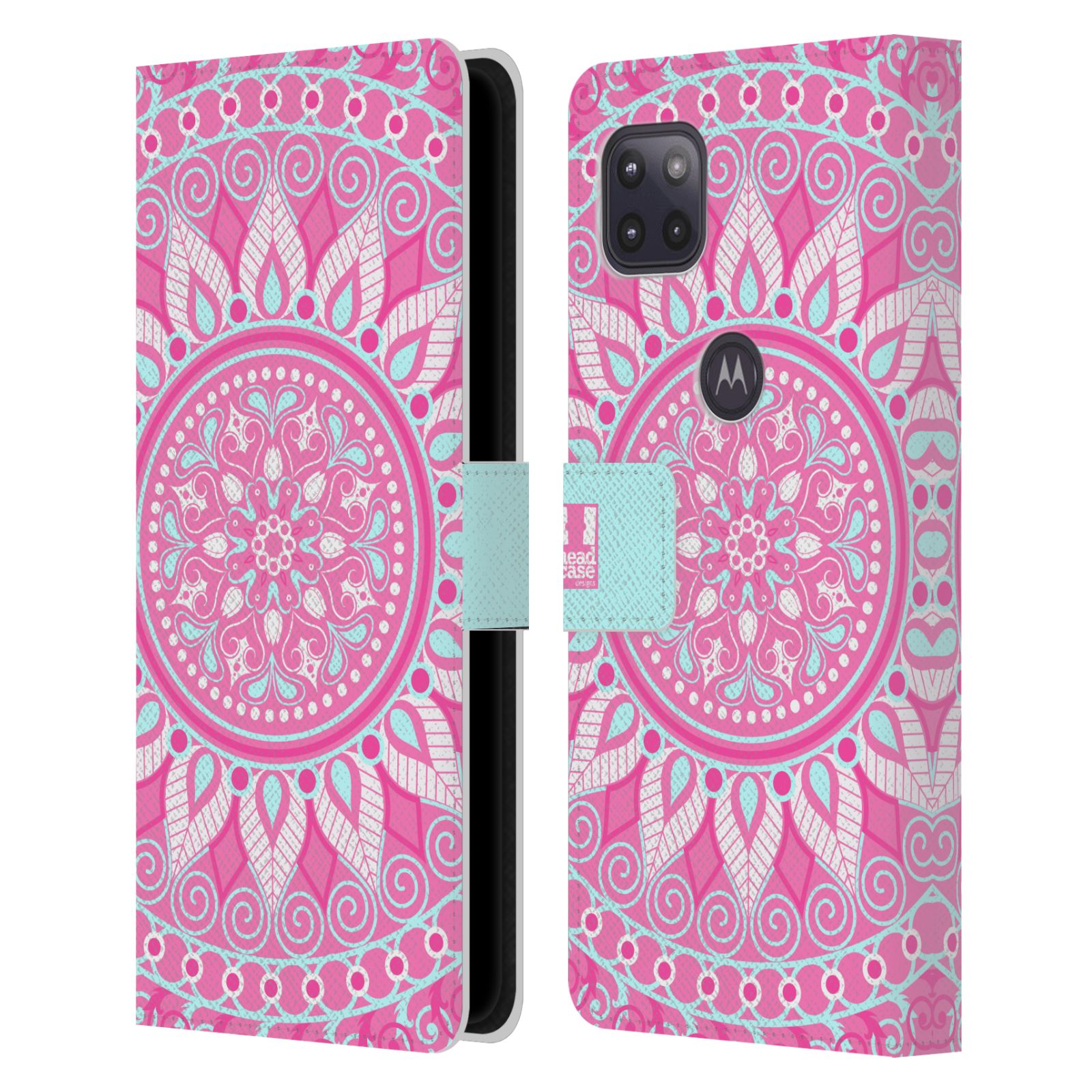 Pouzdro na mobil Motorola Moto G 5G - HEAD CASE - Mandala růžová