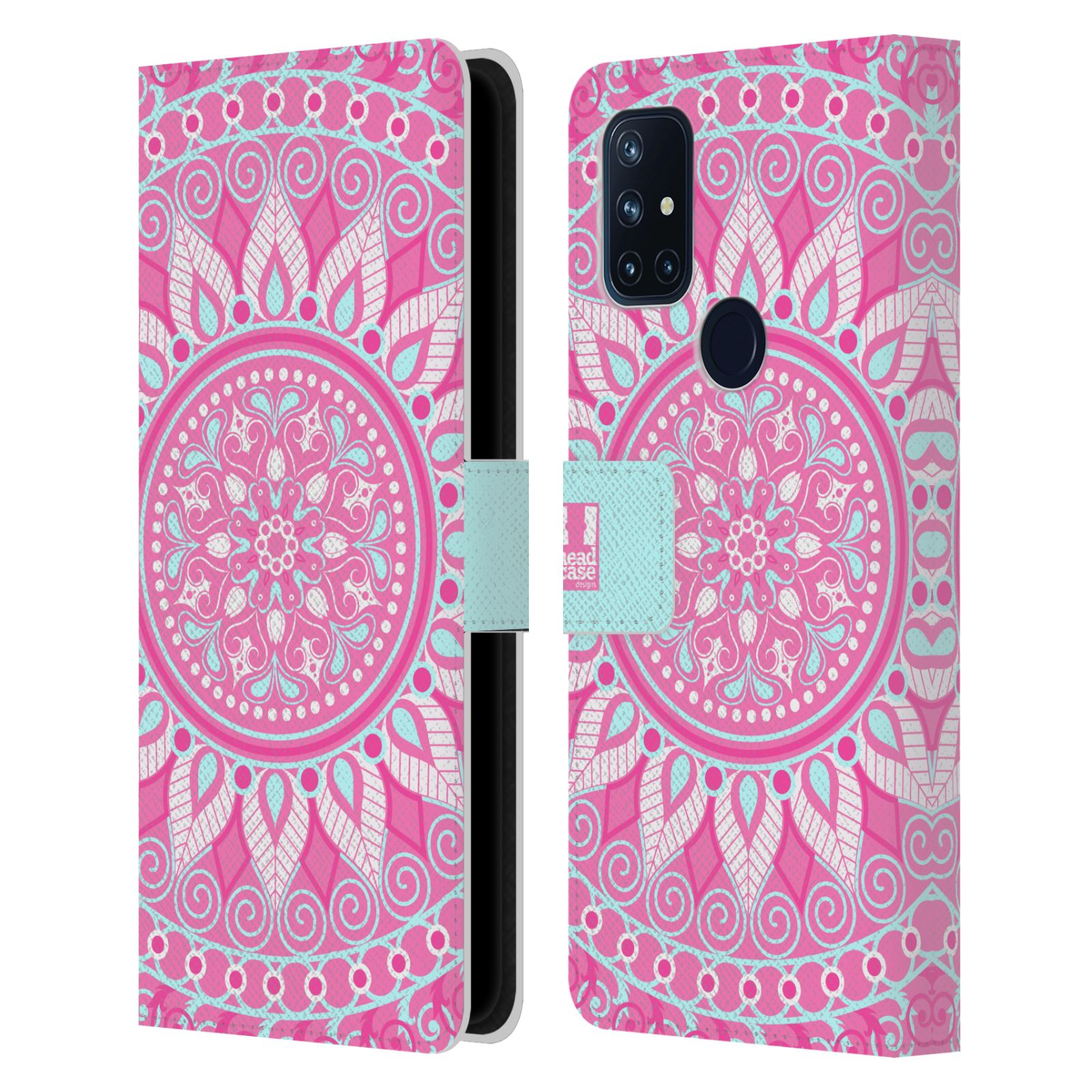 Pouzdro na mobil OnePlus Nord N10 5G - HEAD CASE - Mandala růžová