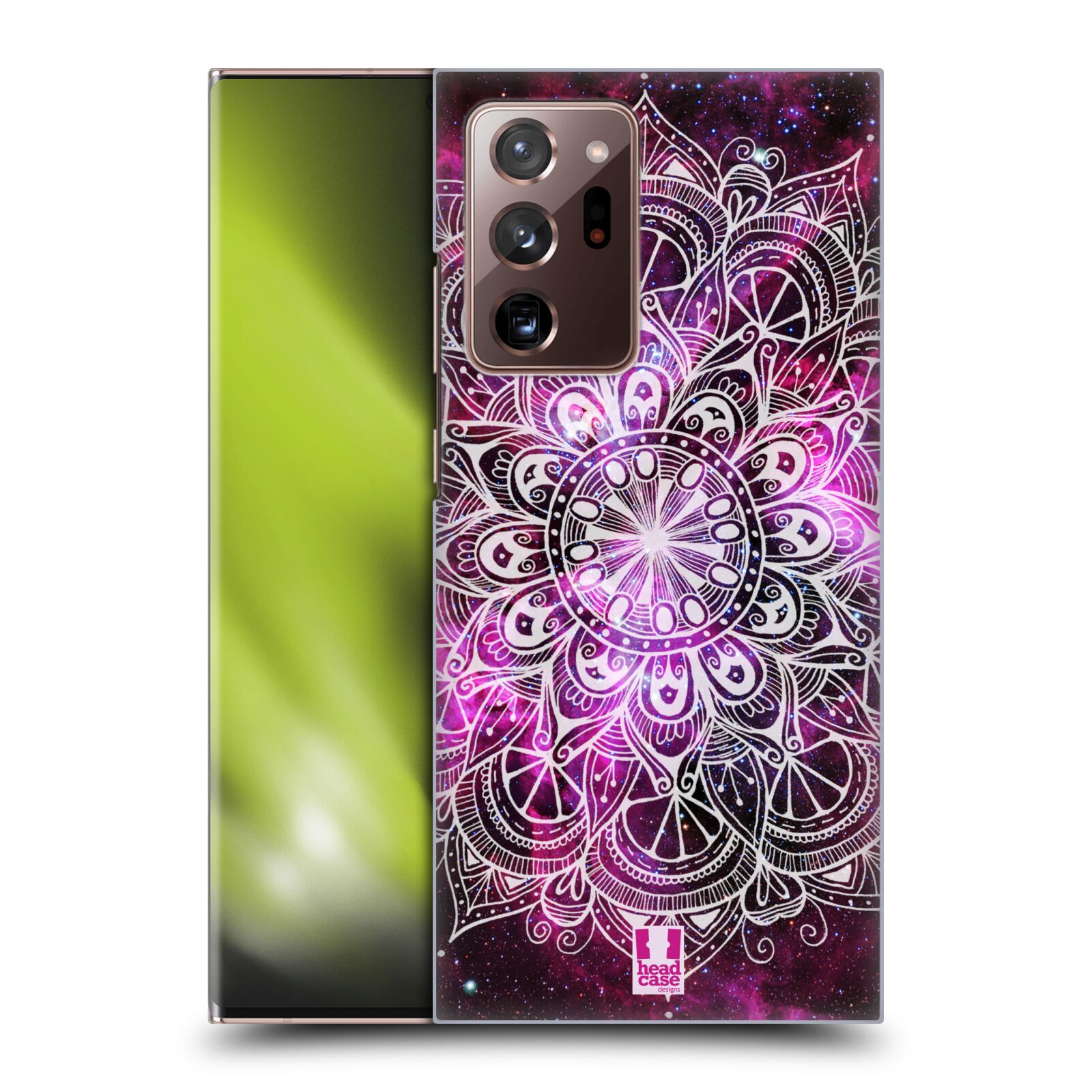 Plastový obal HEAD CASE na mobil Samsung Galaxy Note 20 ULTRA vzor Indie Mandala slunce barevná FIALOVÁ MLHOVINA