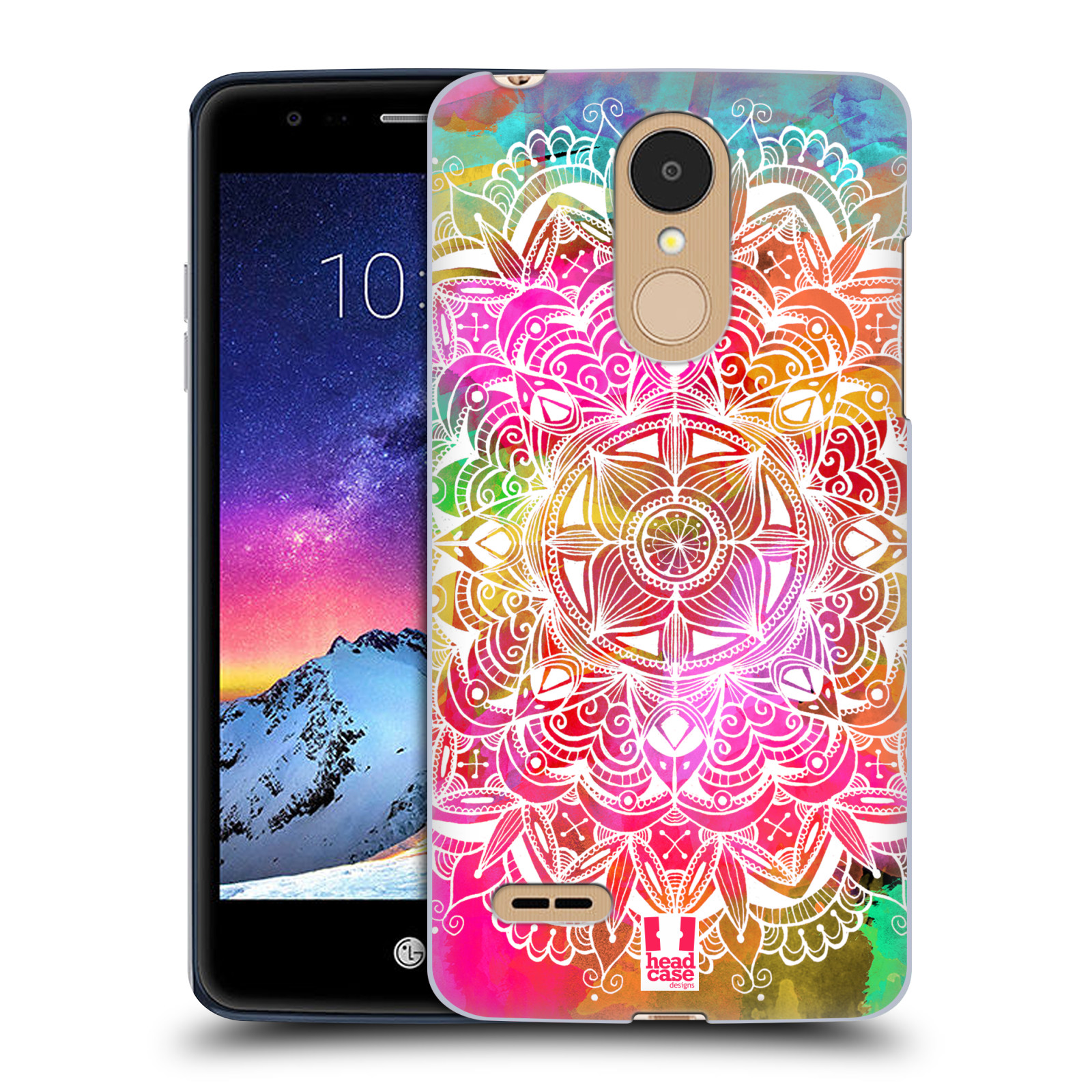 HEAD CASE plastový obal na mobil LG K9 / K8 2018 vzor Indie Mandala slunce barevná DUHA
