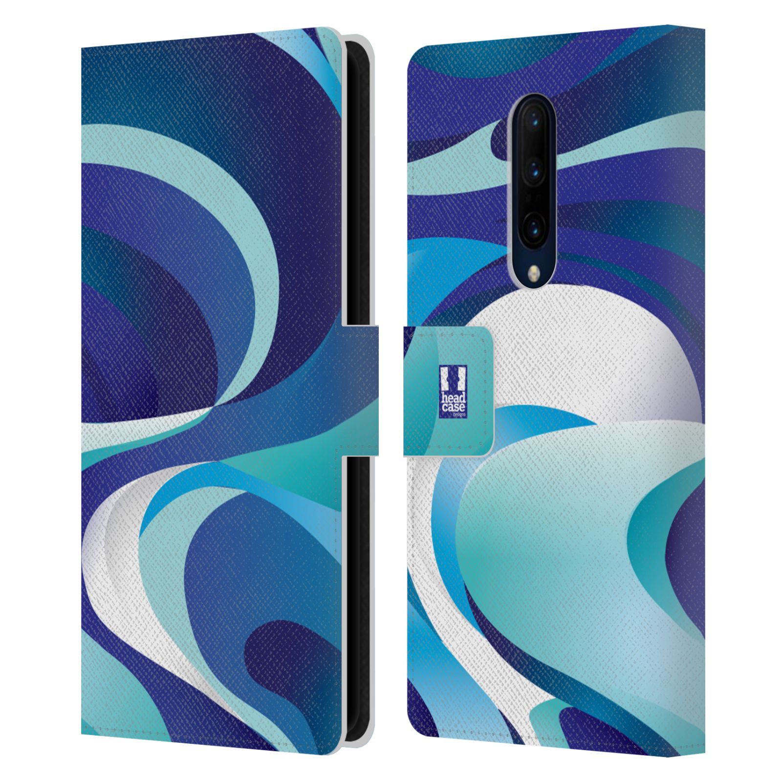 Pouzdro pro mobil OnePlus 7 PRO  - Šlehaný mramor barevný modrá