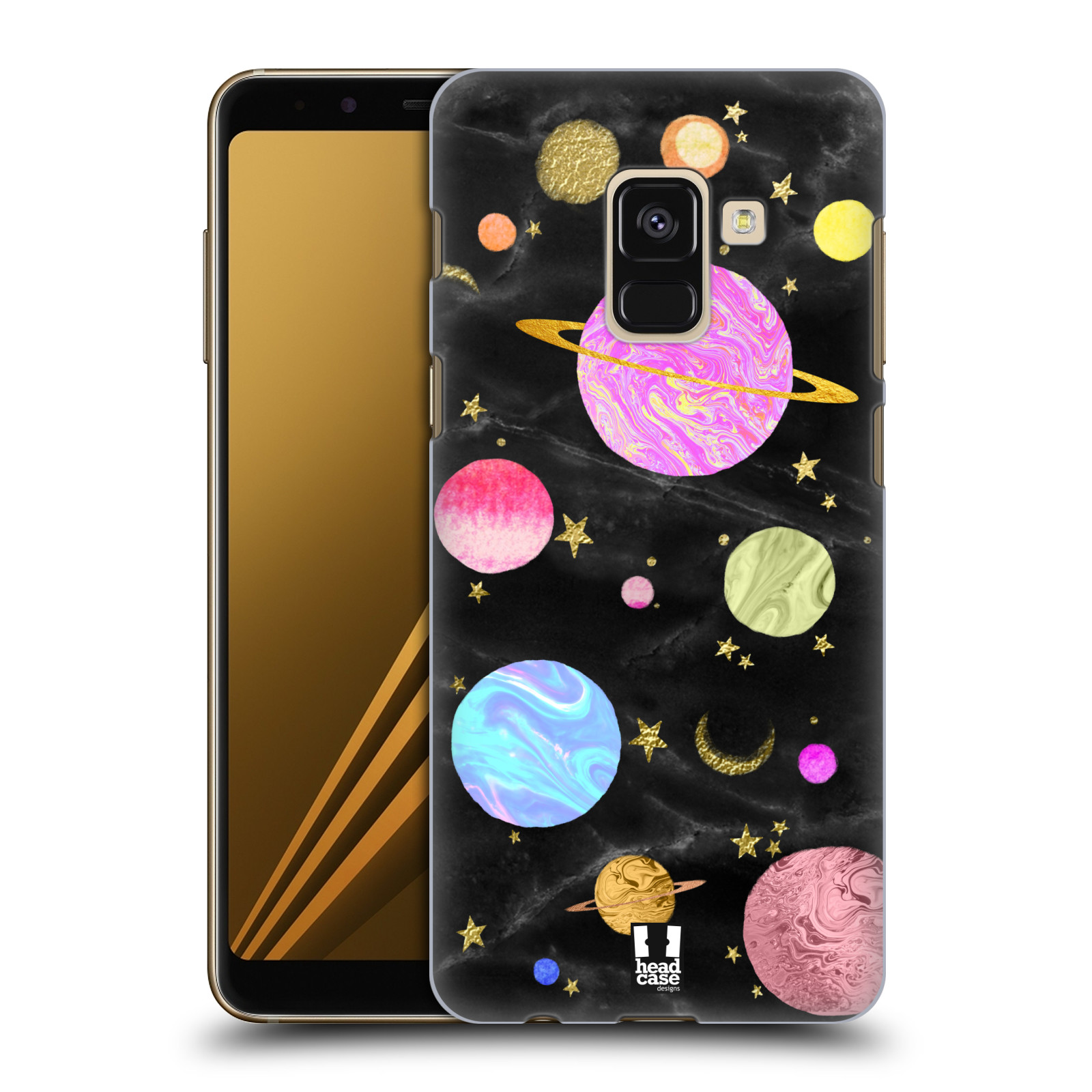 Obal na mobil Samsung Galaxy A8+ 2018, A8 PLUS 2018 - HEAD CASE - Barevná Galaxie