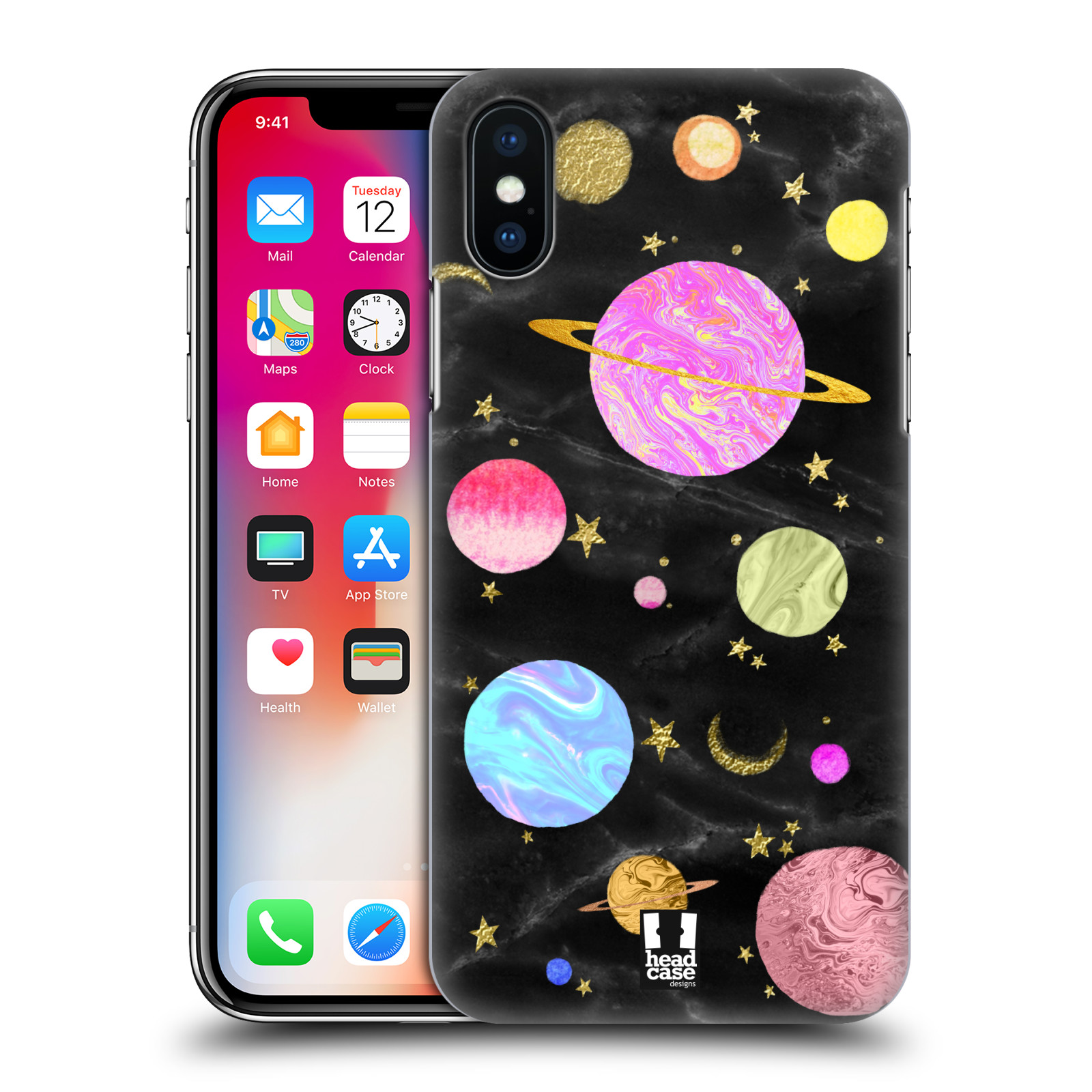 Obal na mobil Apple Iphone X/XS - HEAD CASE - Barevná Galaxie