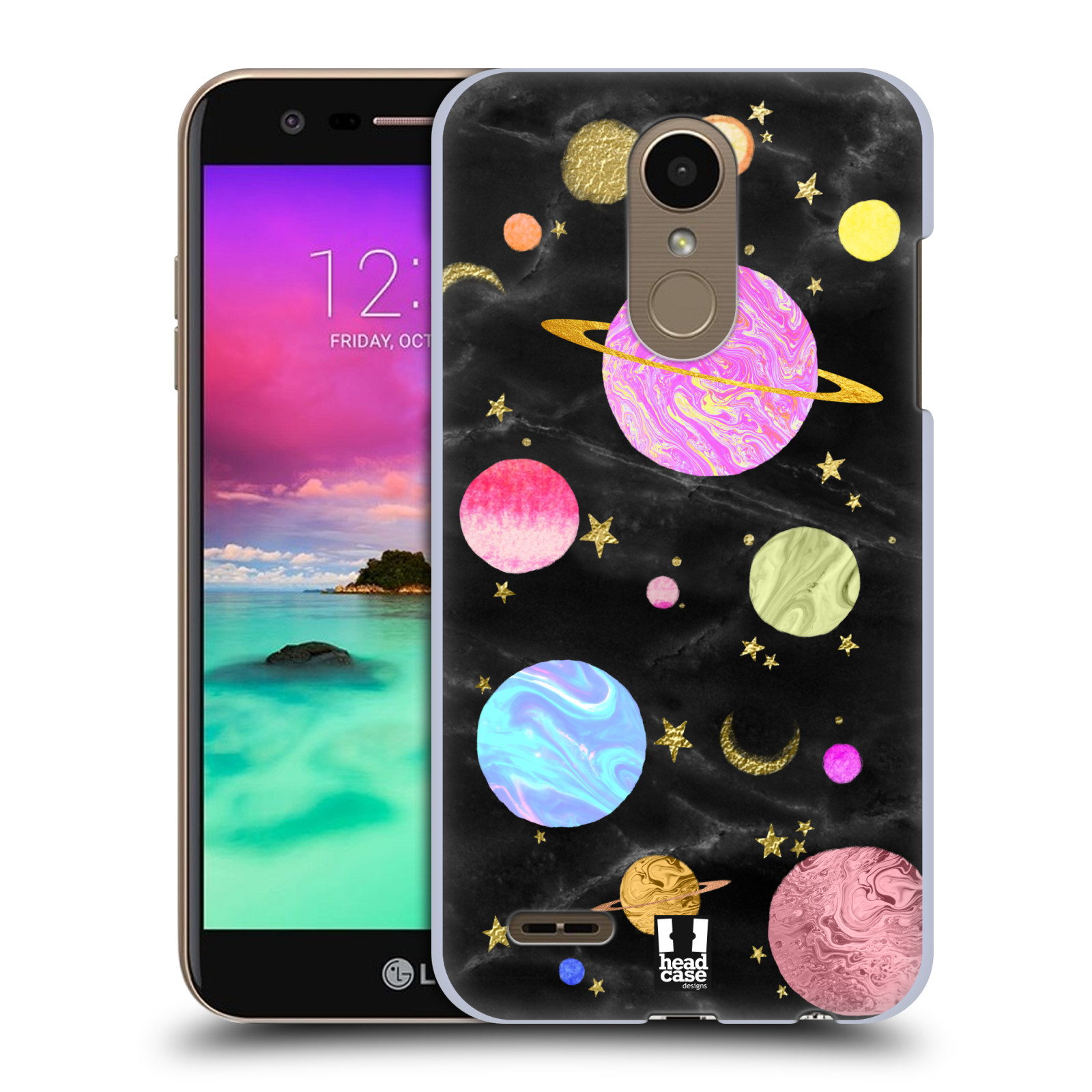 Obal na mobil LG K10 2018 - HEAD CASE - Barevná Galaxie
