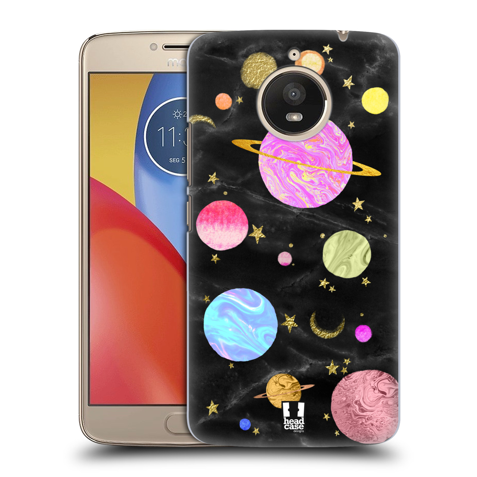 Obal na mobil Lenovo Moto E4 PLUS - HEAD CASE - Barevná Galaxie
