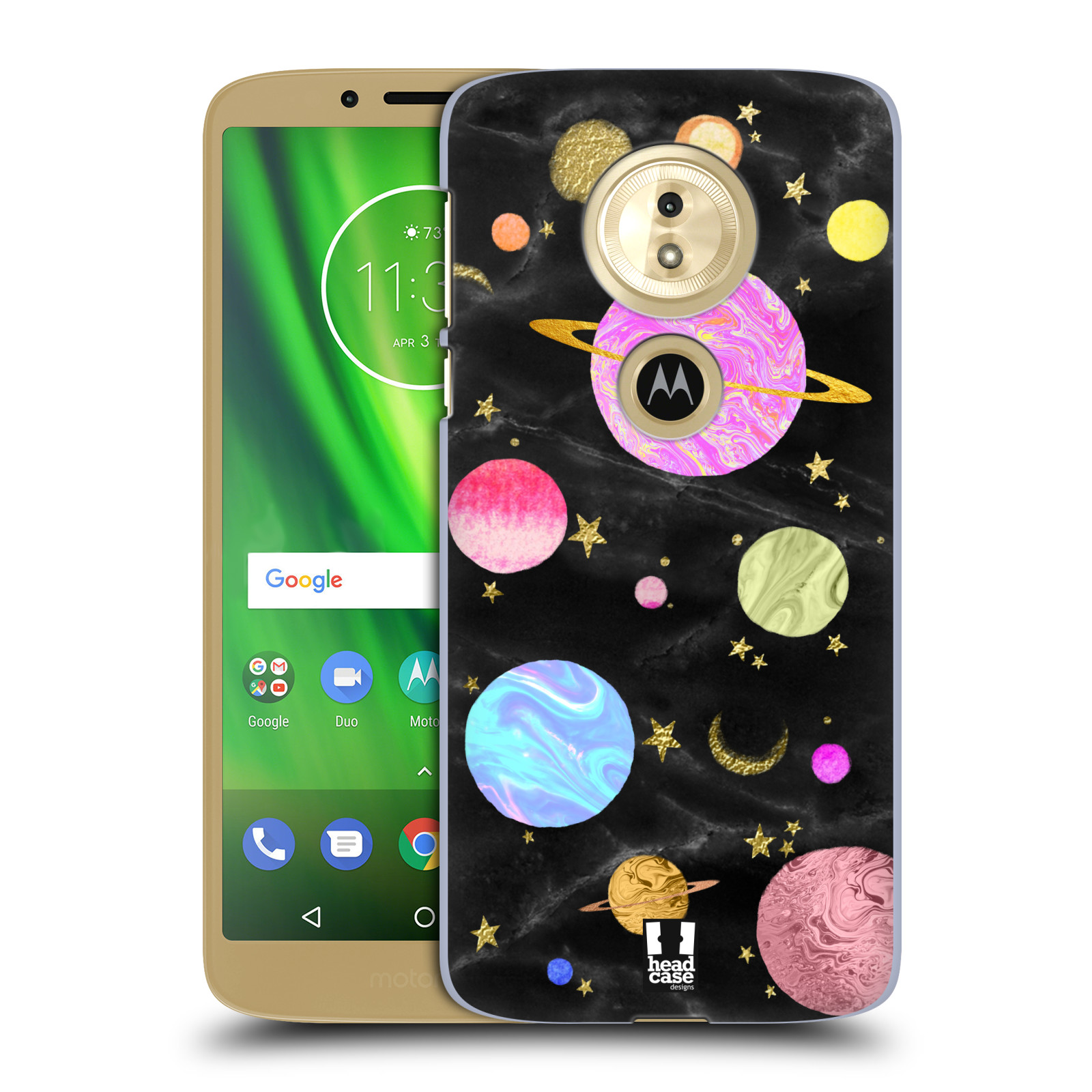 Obal na mobil Motorola Moto E5 - HEAD CASE - Barevná Galaxie