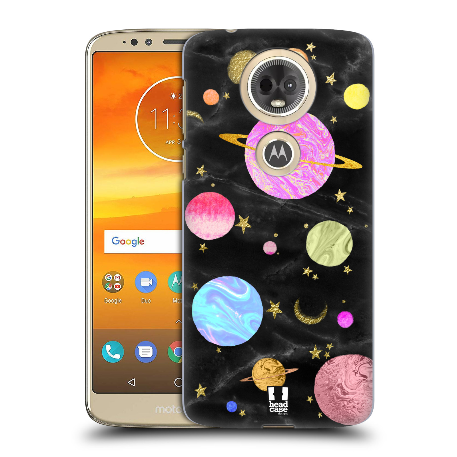 Obal na mobil Motorola Moto E5 PLUS - HEAD CASE - Barevná Galaxie
