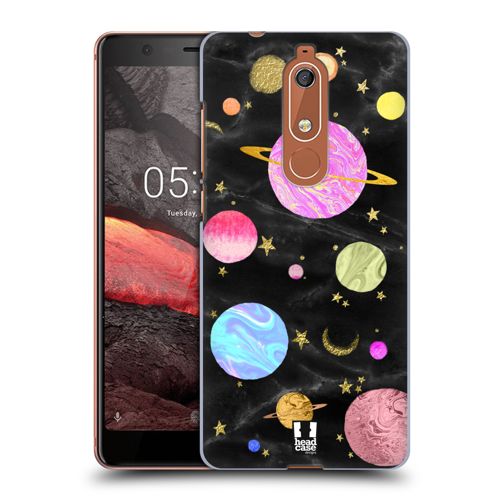 Obal na mobil Nokia 5.1 - HEAD CASE - Barevná Galaxie