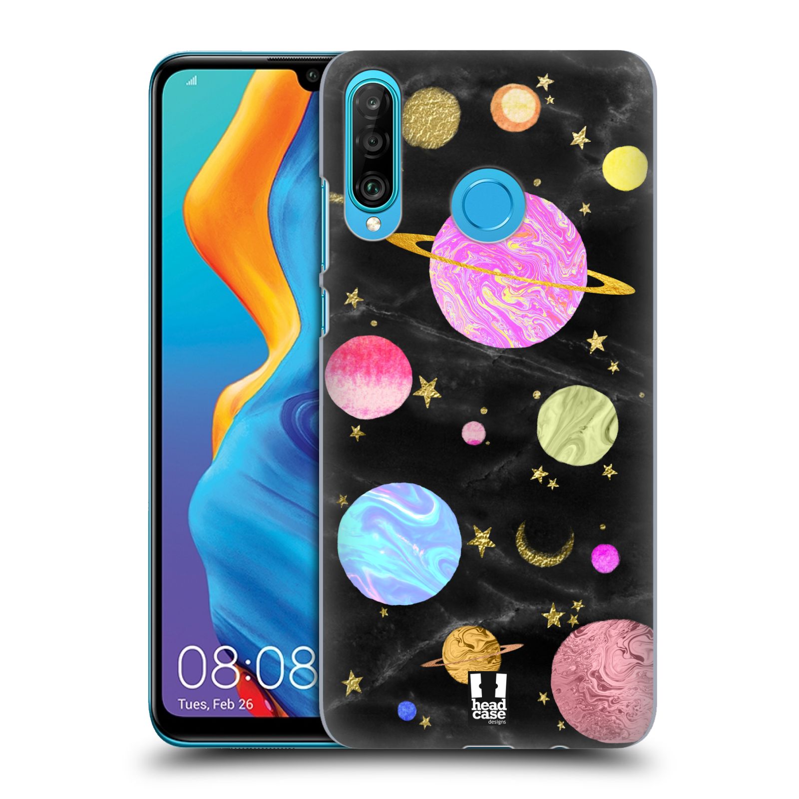 Obal na mobil Huawei P30 LITE - HEAD CASE - Barevná Galaxie