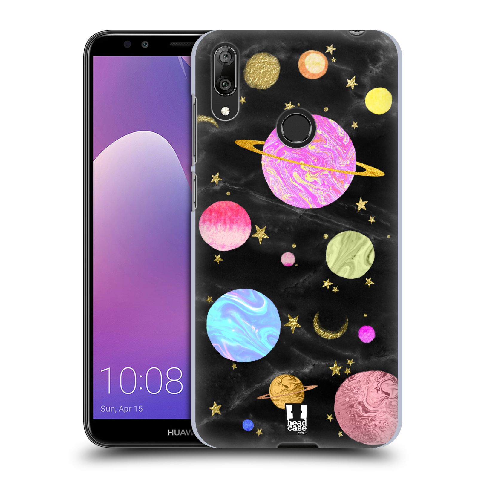 Obal na mobil Huawei Y7 2019 - HEAD CASE - Barevná Galaxie