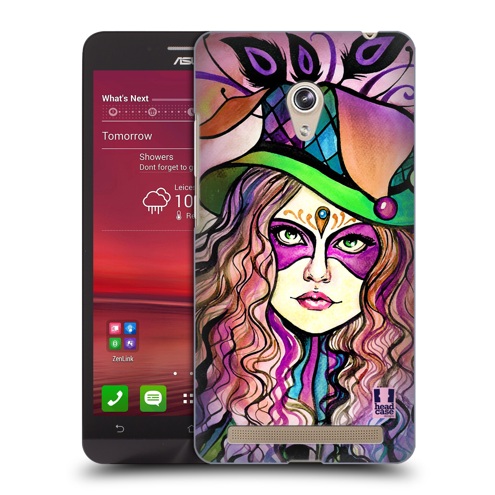 HEAD CASE plastový obal na mobil Asus Zenfone 6 vzor Maškarní ples masky kreslené vzory KLOBOUK
