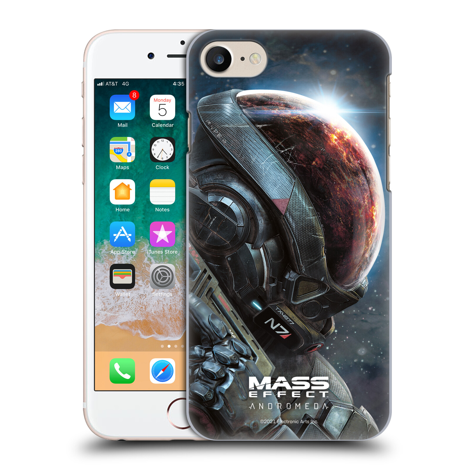 Zadní obal pro mobil Apple Iphone 7/8/SE2020 - HEAD CASE - Mass Effect - Hlava