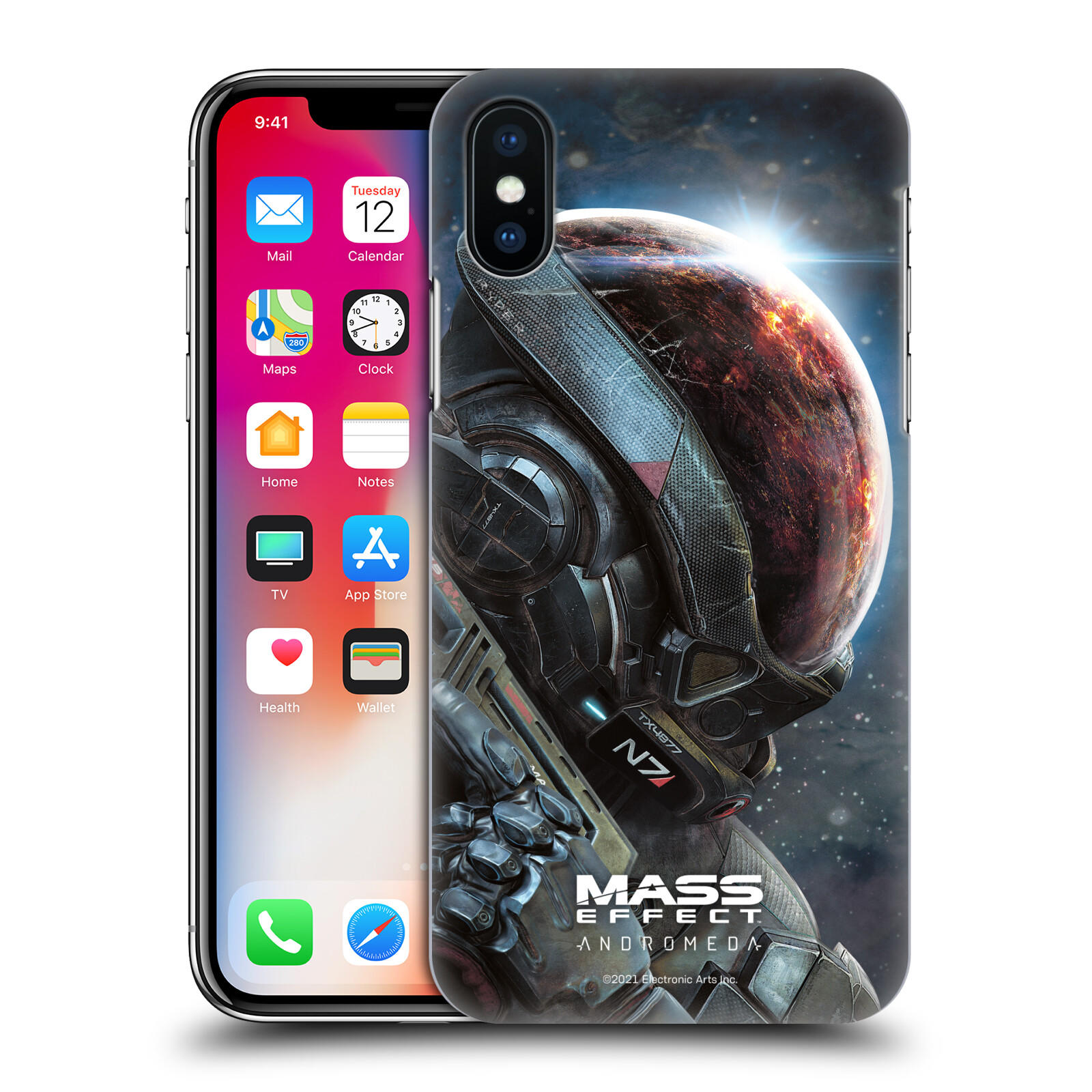 Zadní obal pro mobil Apple Iphone X / XS - HEAD CASE - Mass Effect - Hlava