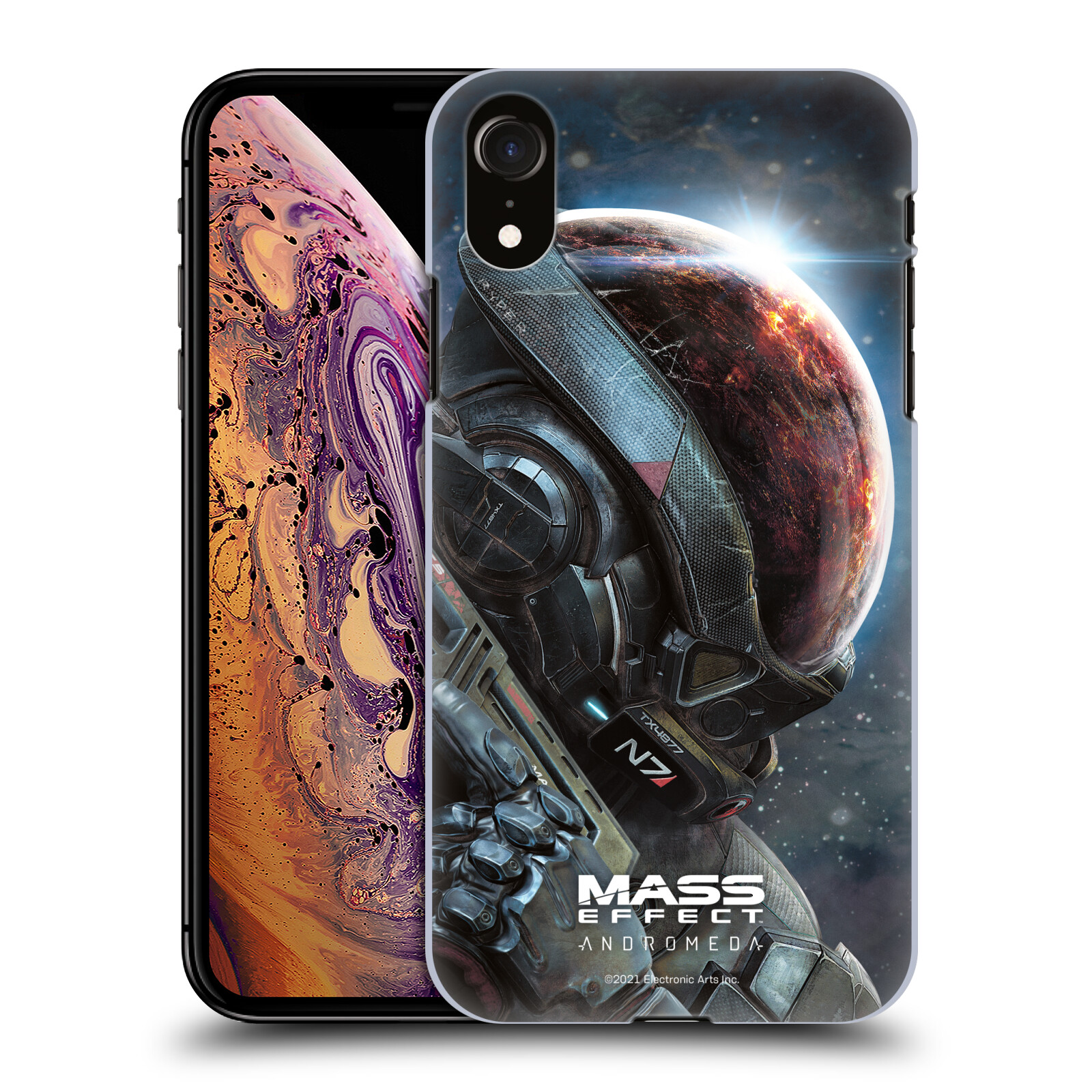 Zadní obal pro mobil Apple Iphone XR - HEAD CASE - Mass Effect - Hlava