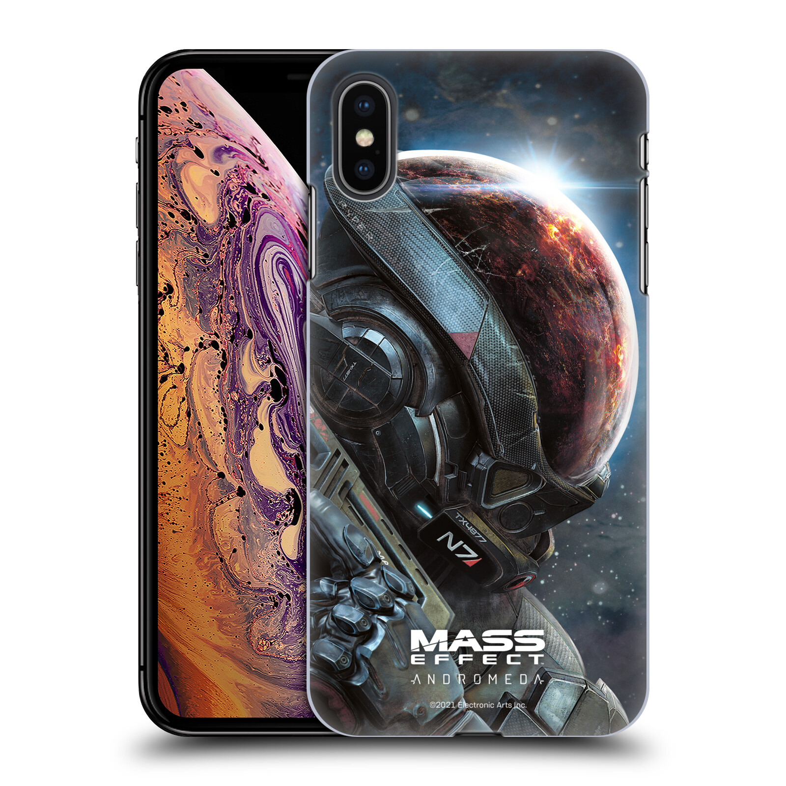 Zadní obal pro mobil Apple Iphone XS MAX - HEAD CASE - Mass Effect - Hlava