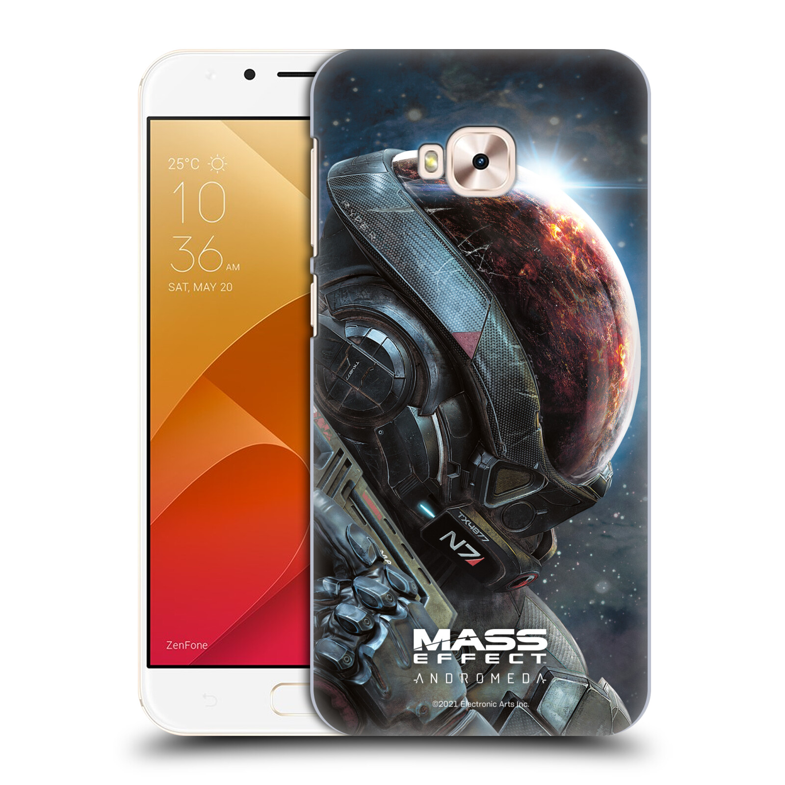 Zadní obal pro mobil Asus Zenfone 4 Selfie Pro ZD552KL - HEAD CASE - Mass Effect - Hlava